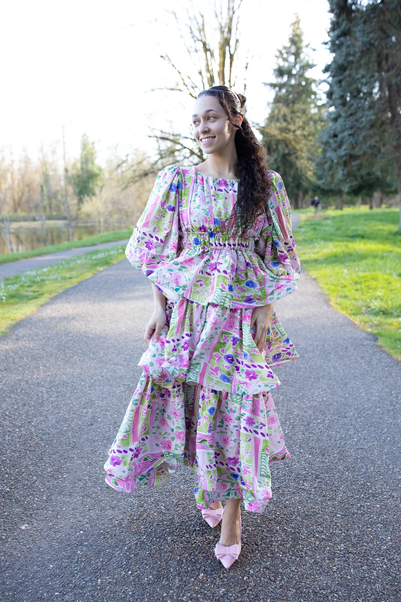 Alexandra Dress - Multi Purple