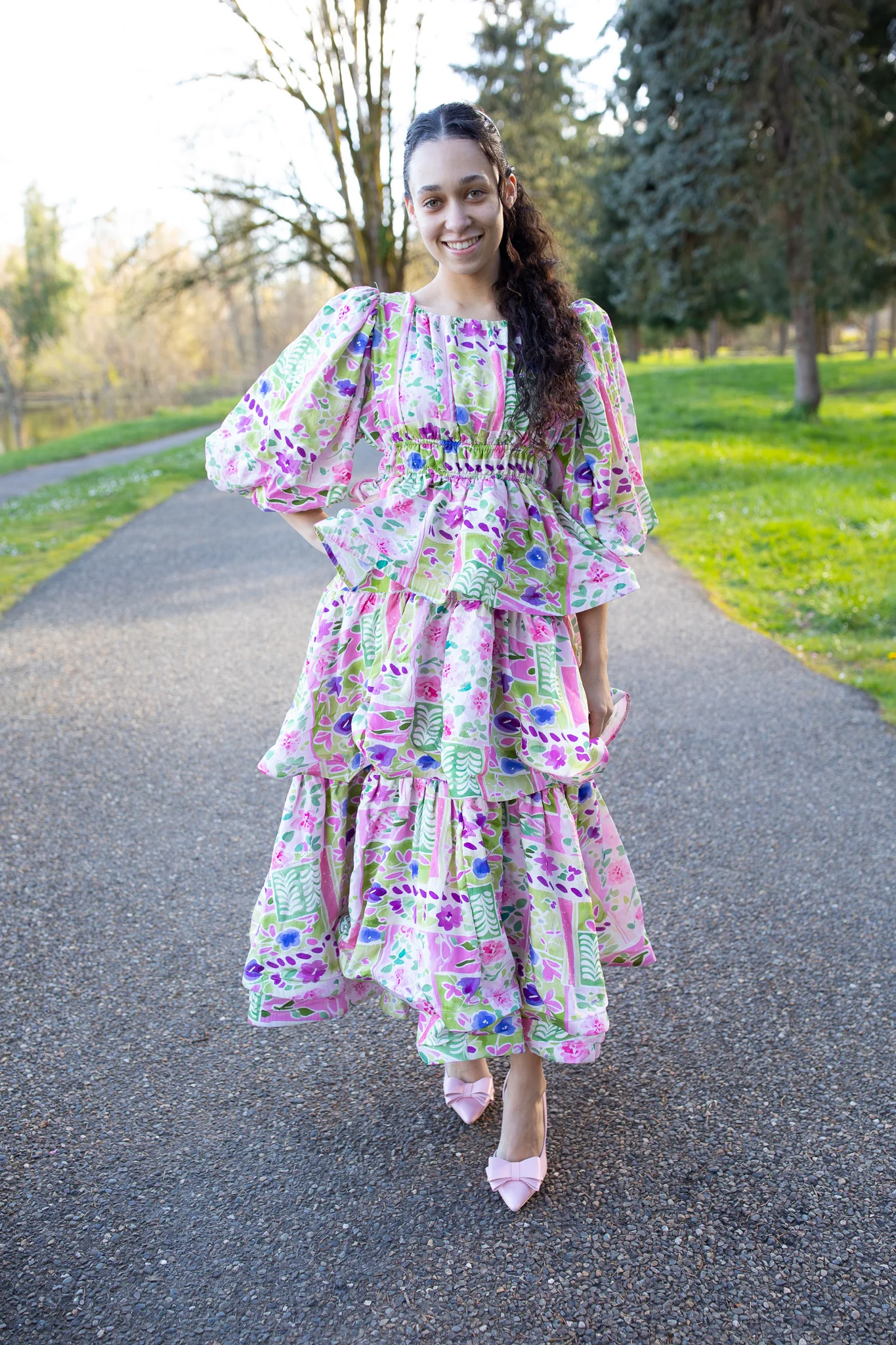 Alexandra Dress - Multi Purple - Image 4