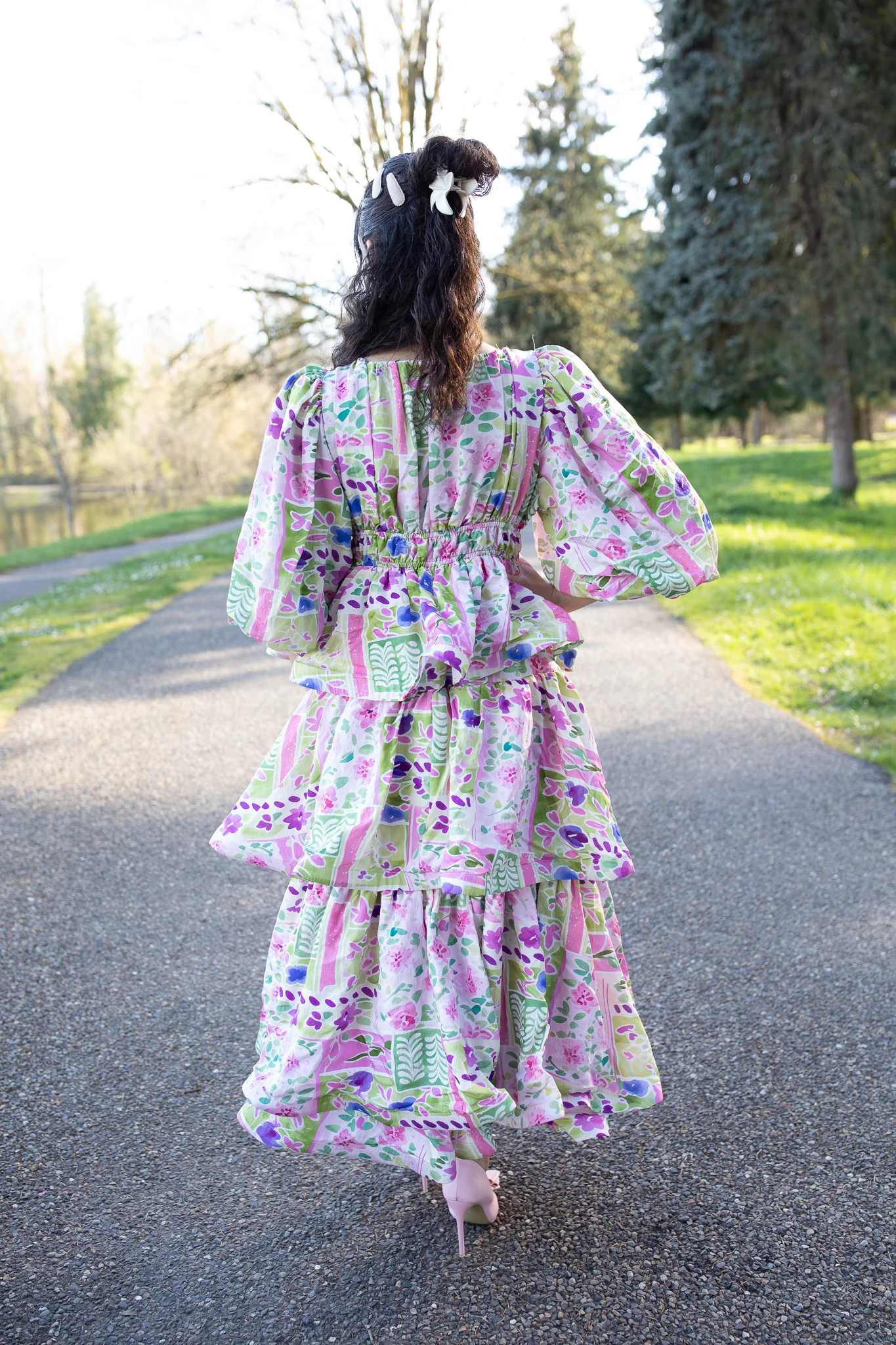 Alexandra Dress - Multi Purple - Image 6