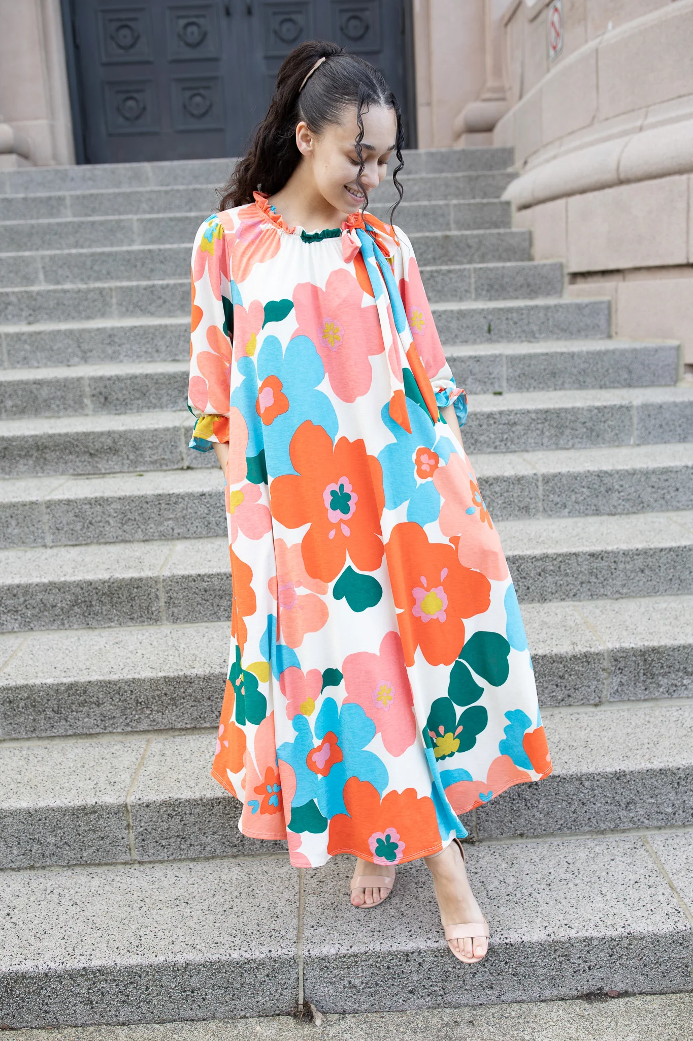 Amber Dress - Retro Floral - Image 2