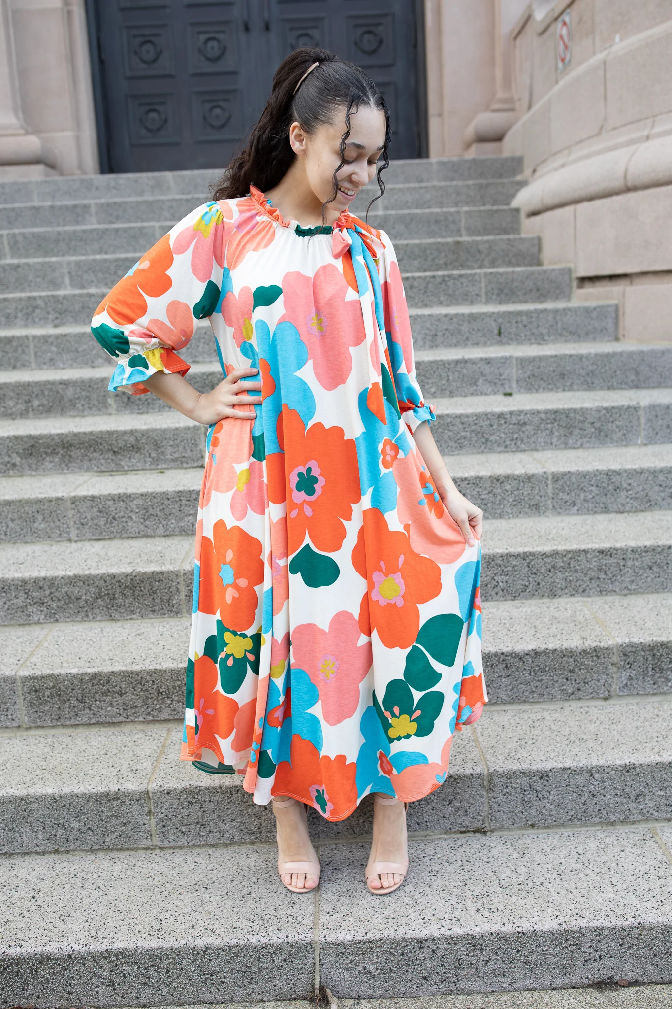 Amber Dress - Retro Floral - Image 3