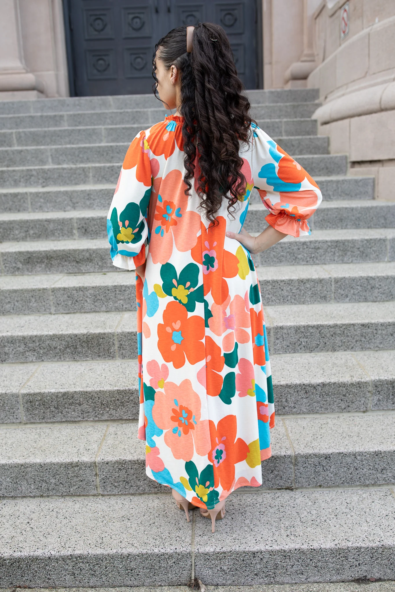 Amber Dress - Retro Floral - Image 4