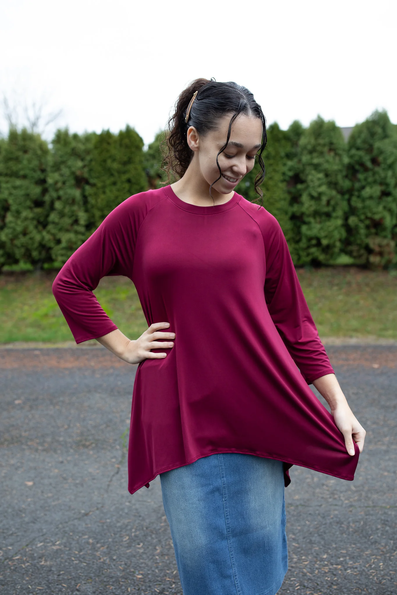 Basic Sharkbite Hem Top - Image 2