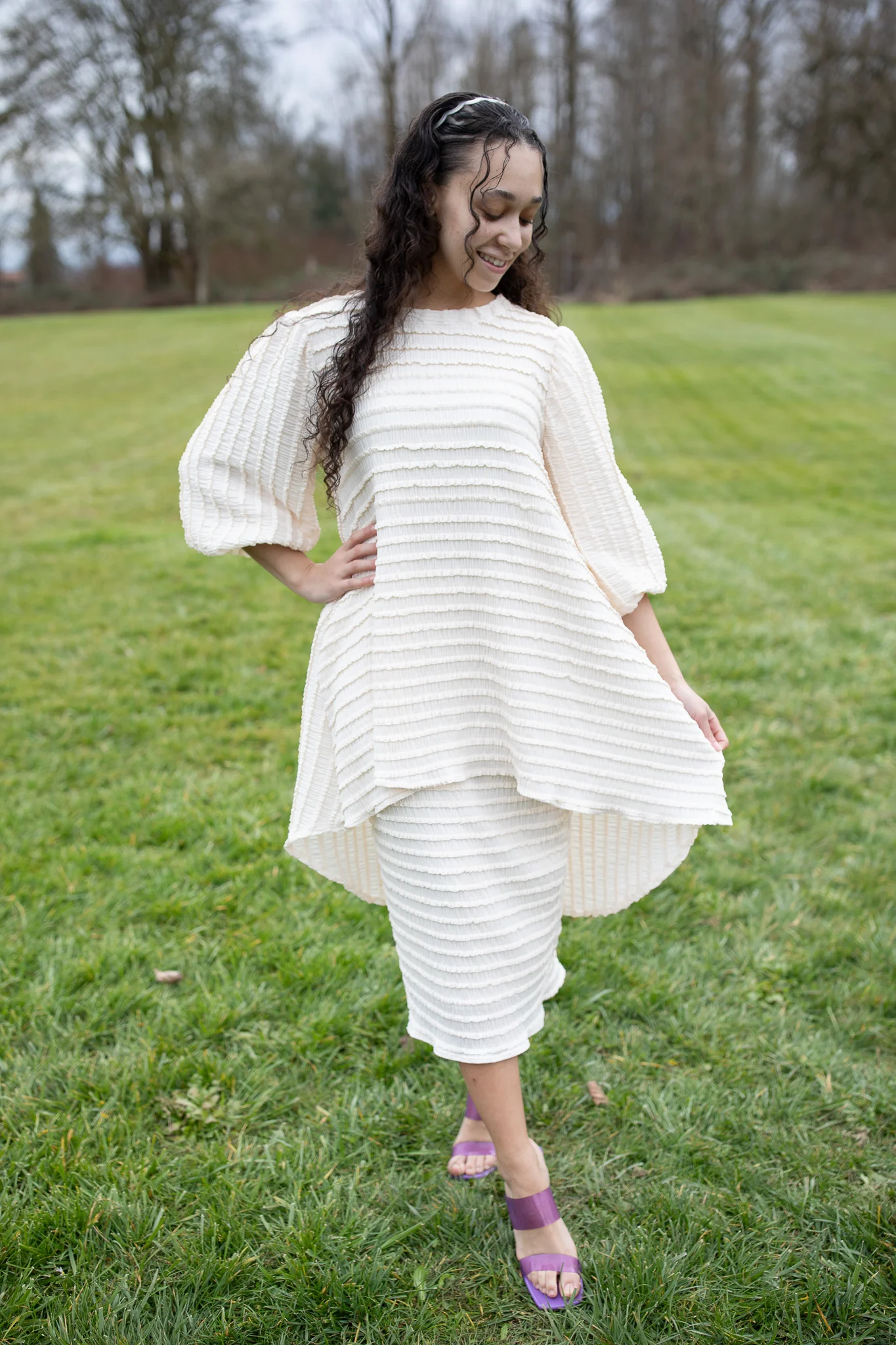 Brooklynn Top - Cream Ruffles