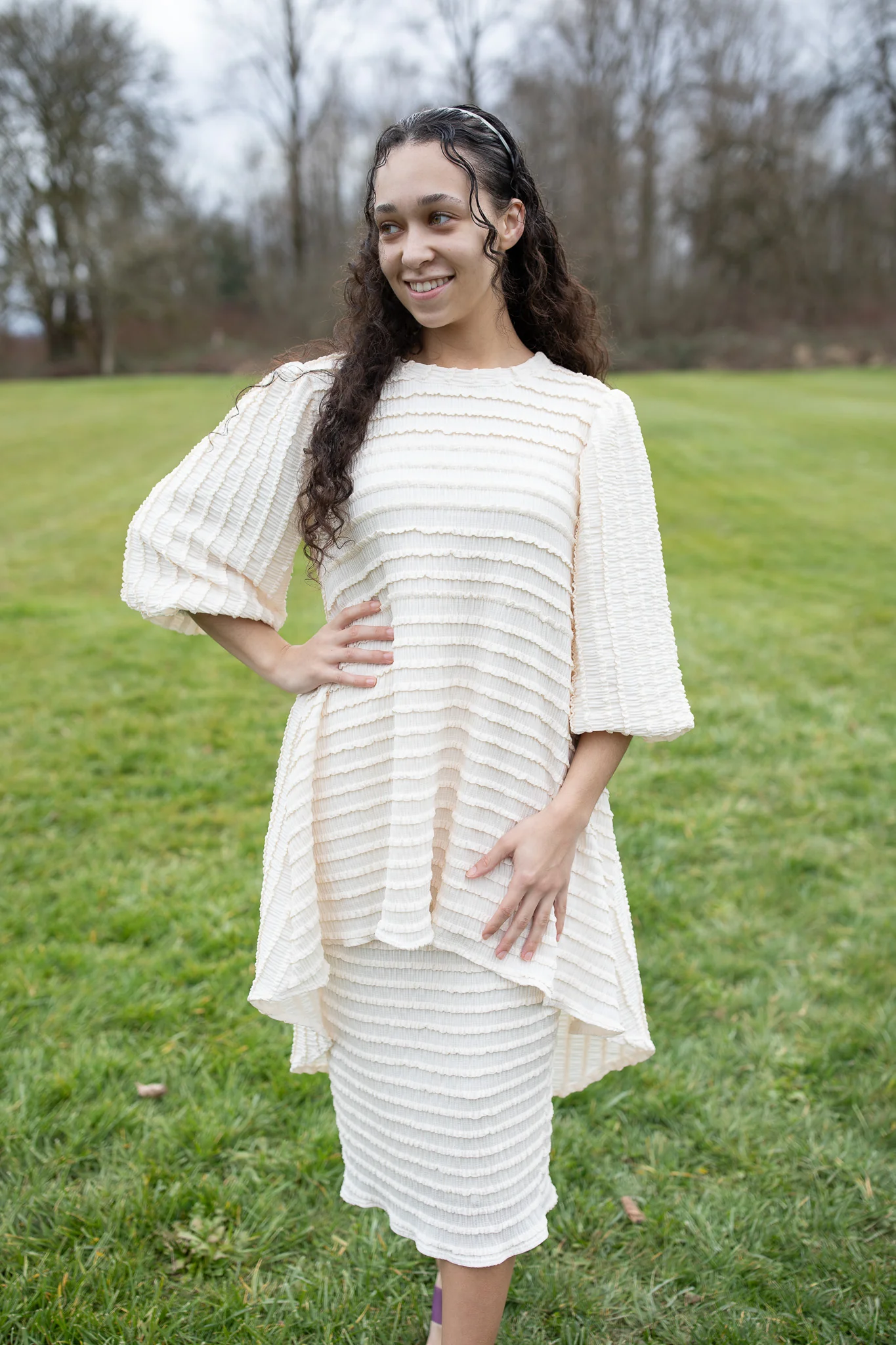Brooklynn Top - Cream Ruffles - Image 3