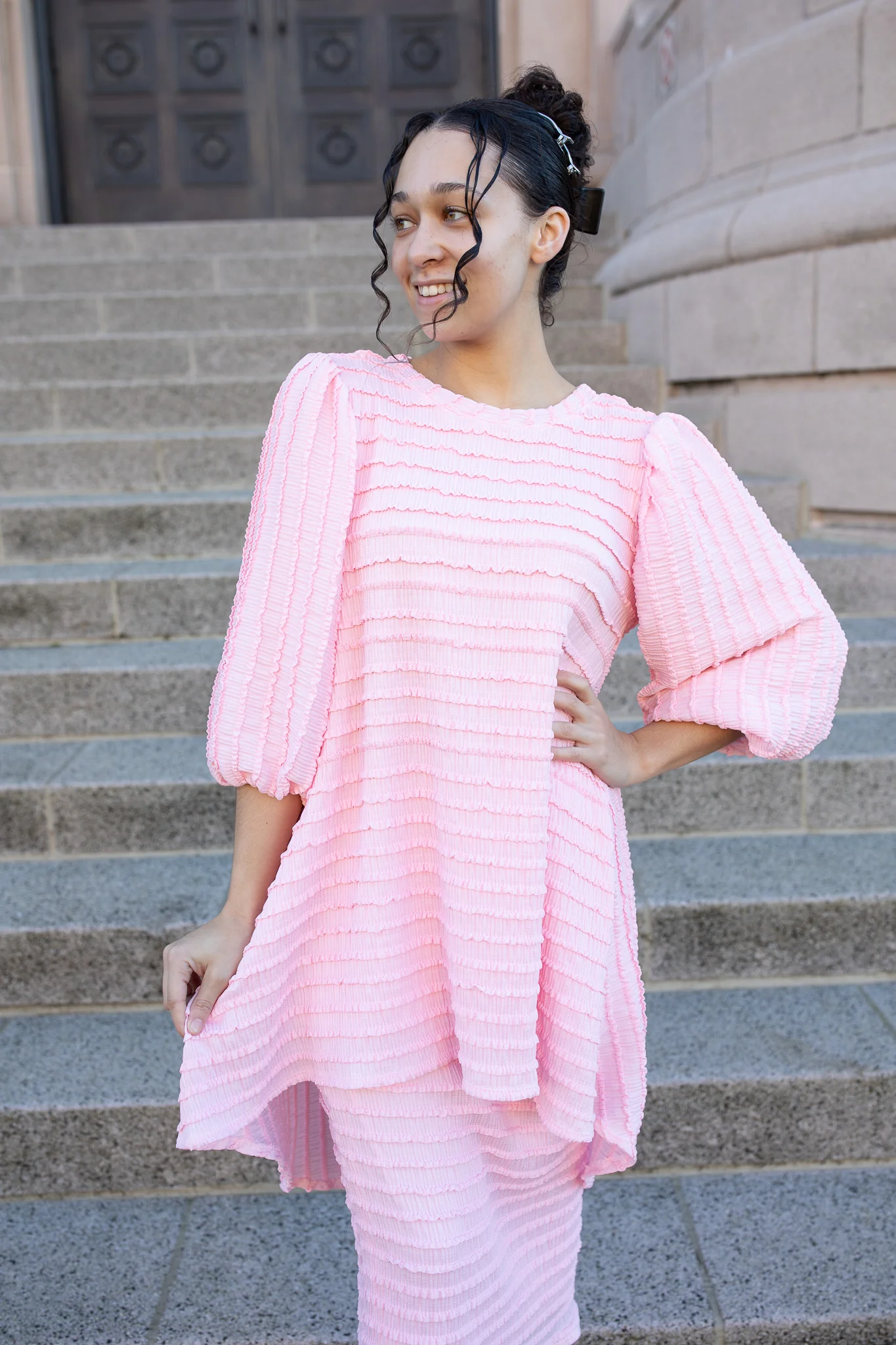 Brooklynn Top - Pink Ruffles