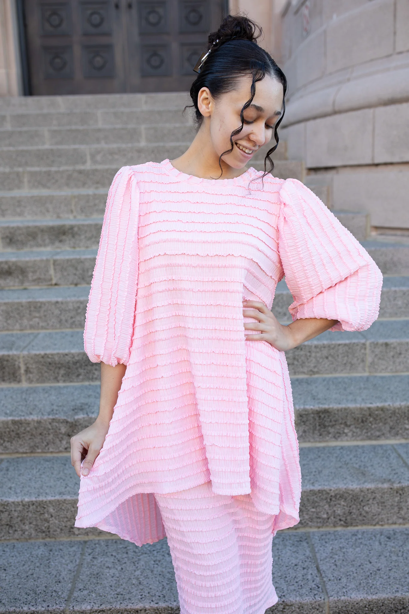 Brooklynn Top - Pink Ruffles - Image 2