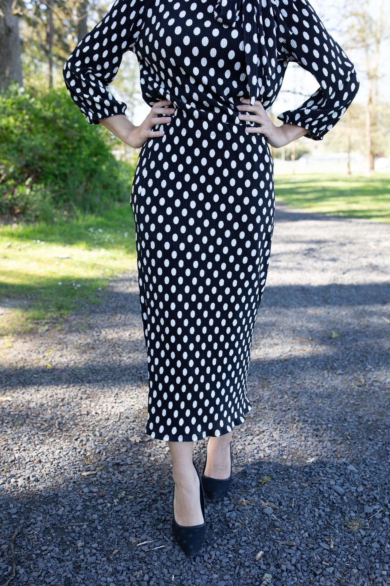 Chic In Polka Dot - Skirt