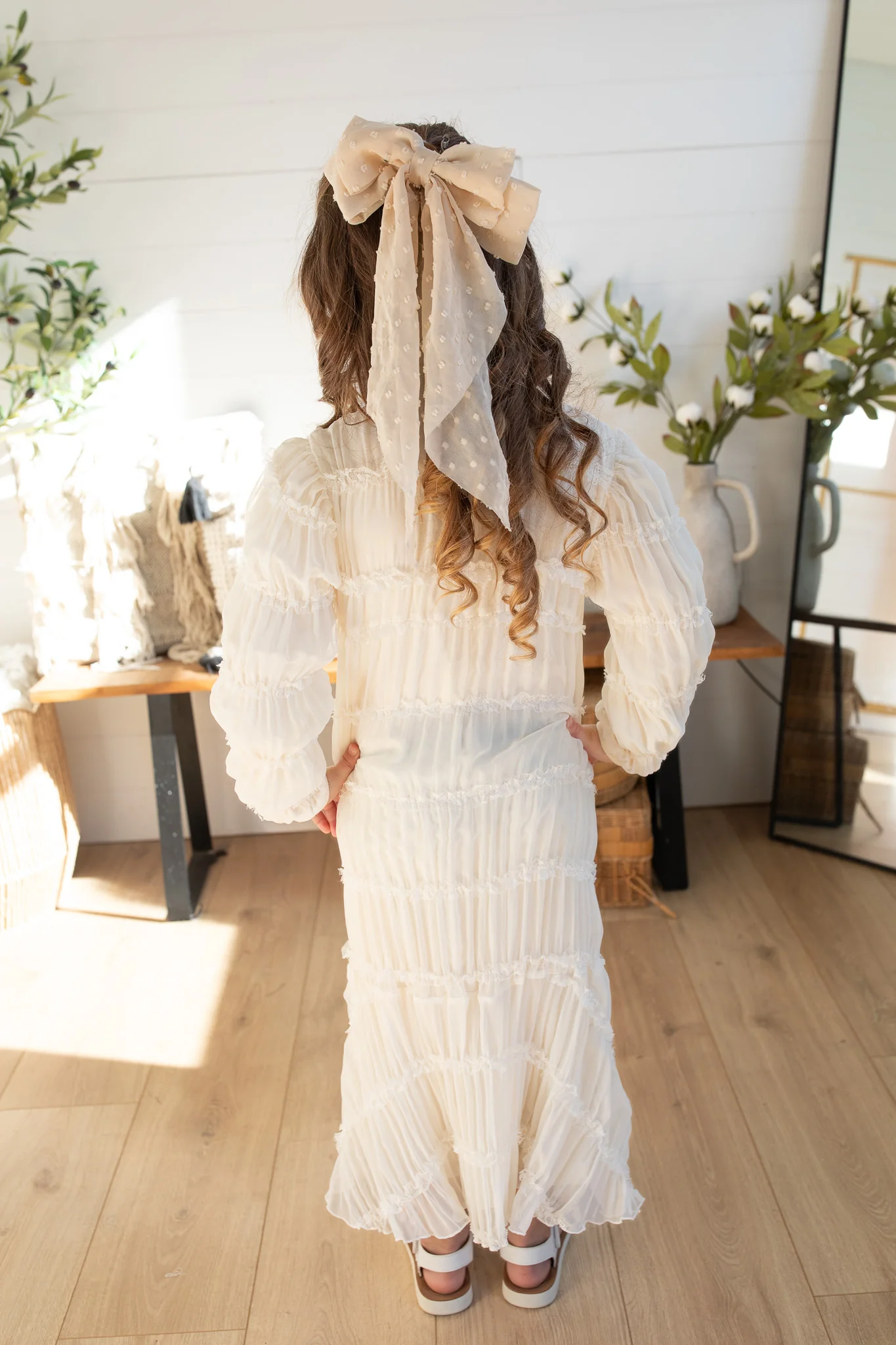 Cream Couture Dress - Girl's - Image 2