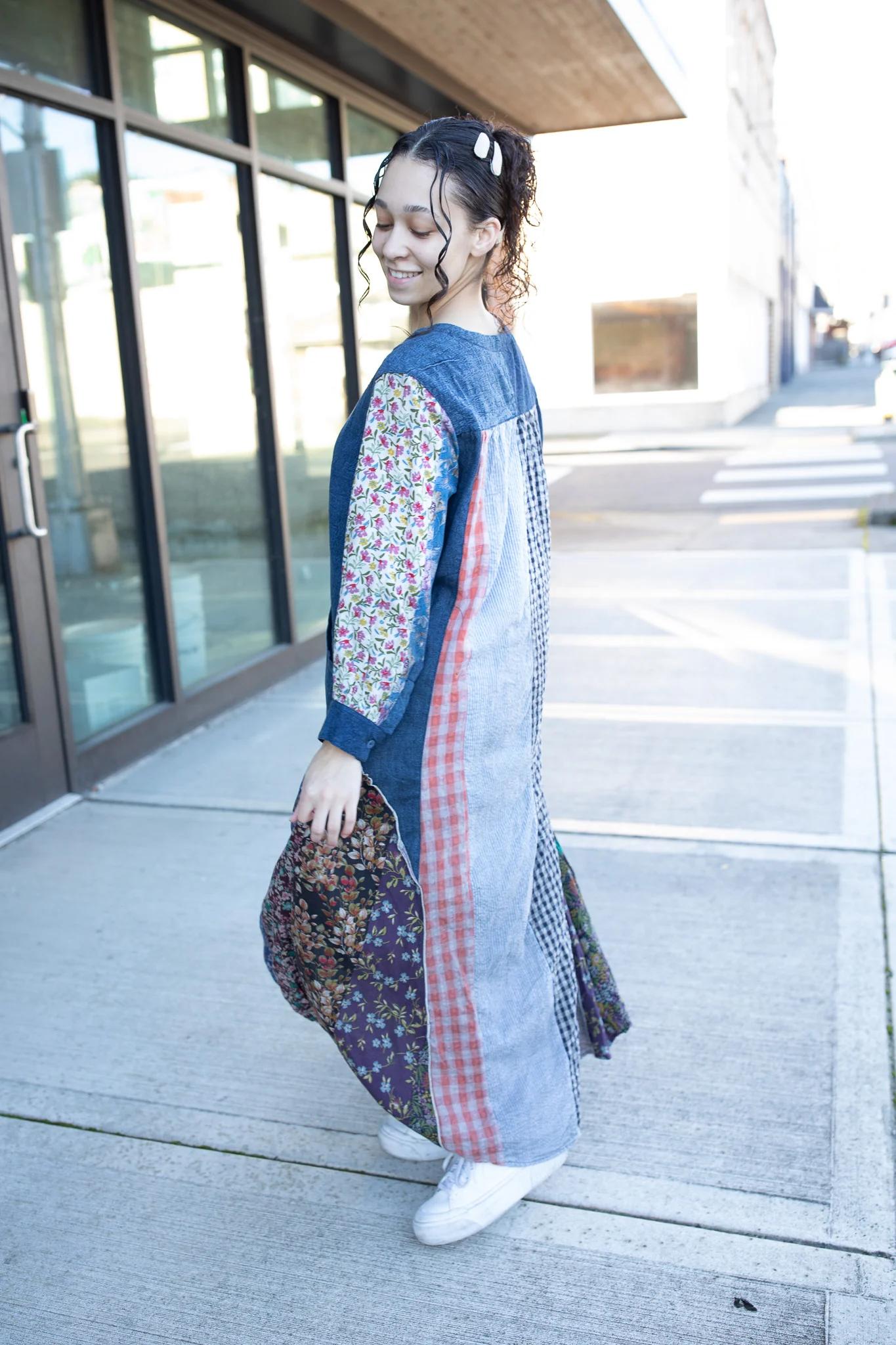 Denim Days Patchwork Dress - Image 5
