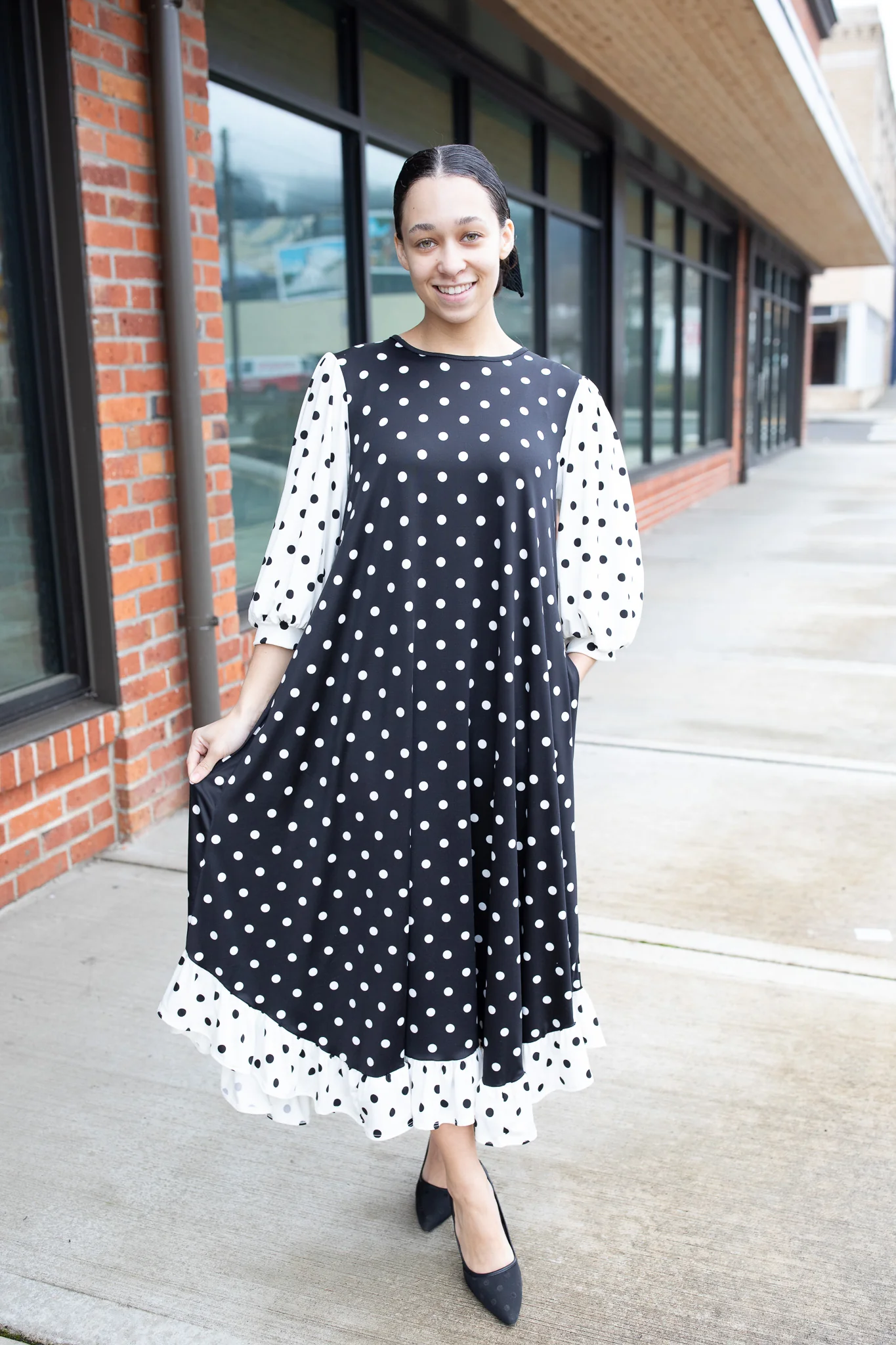 Dotty Darling Dress - Image 3