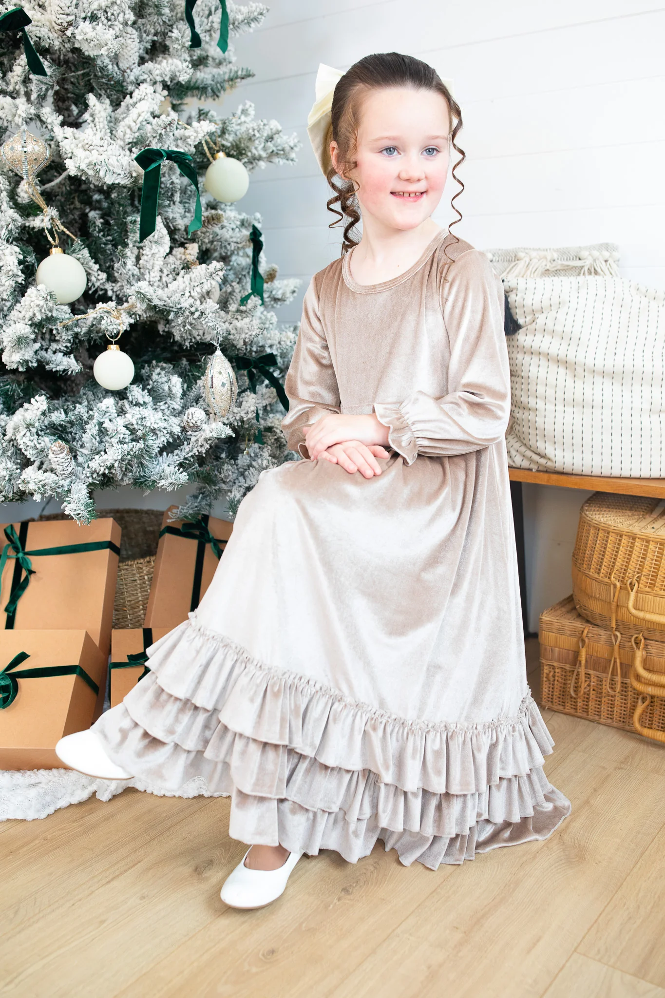 Enchanted Wishes Velvet Dress - Girl's - Image 3