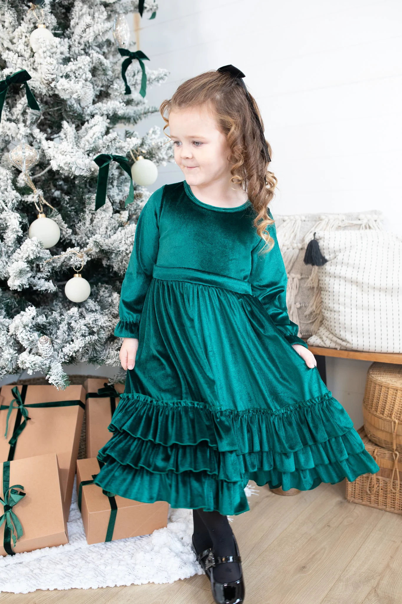 Enchanted Wishes Velvet Dress - Girl's - Image 4