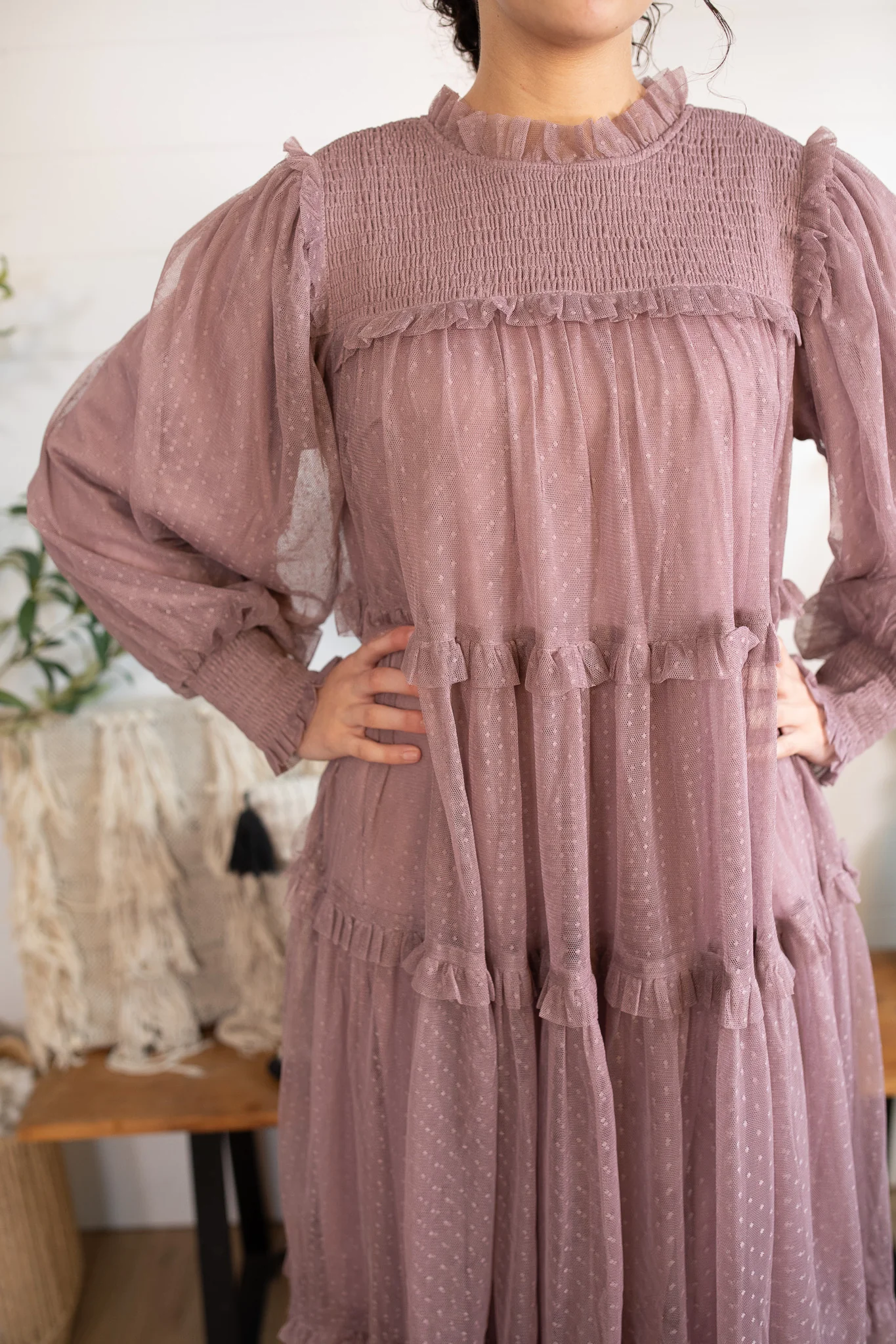 Everleigh Dress - Dusty Purple - Image 3