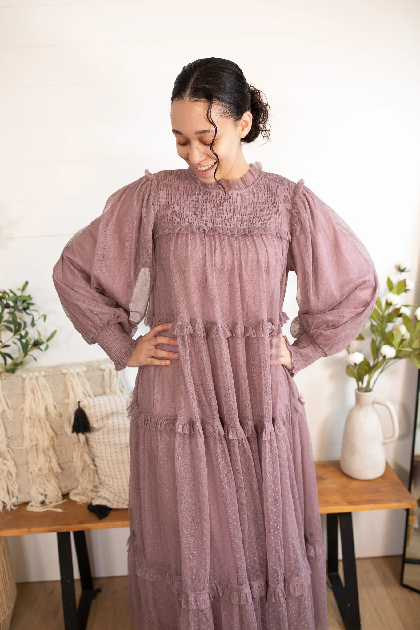 Everleigh Dress - Dusty Purple - Image 4