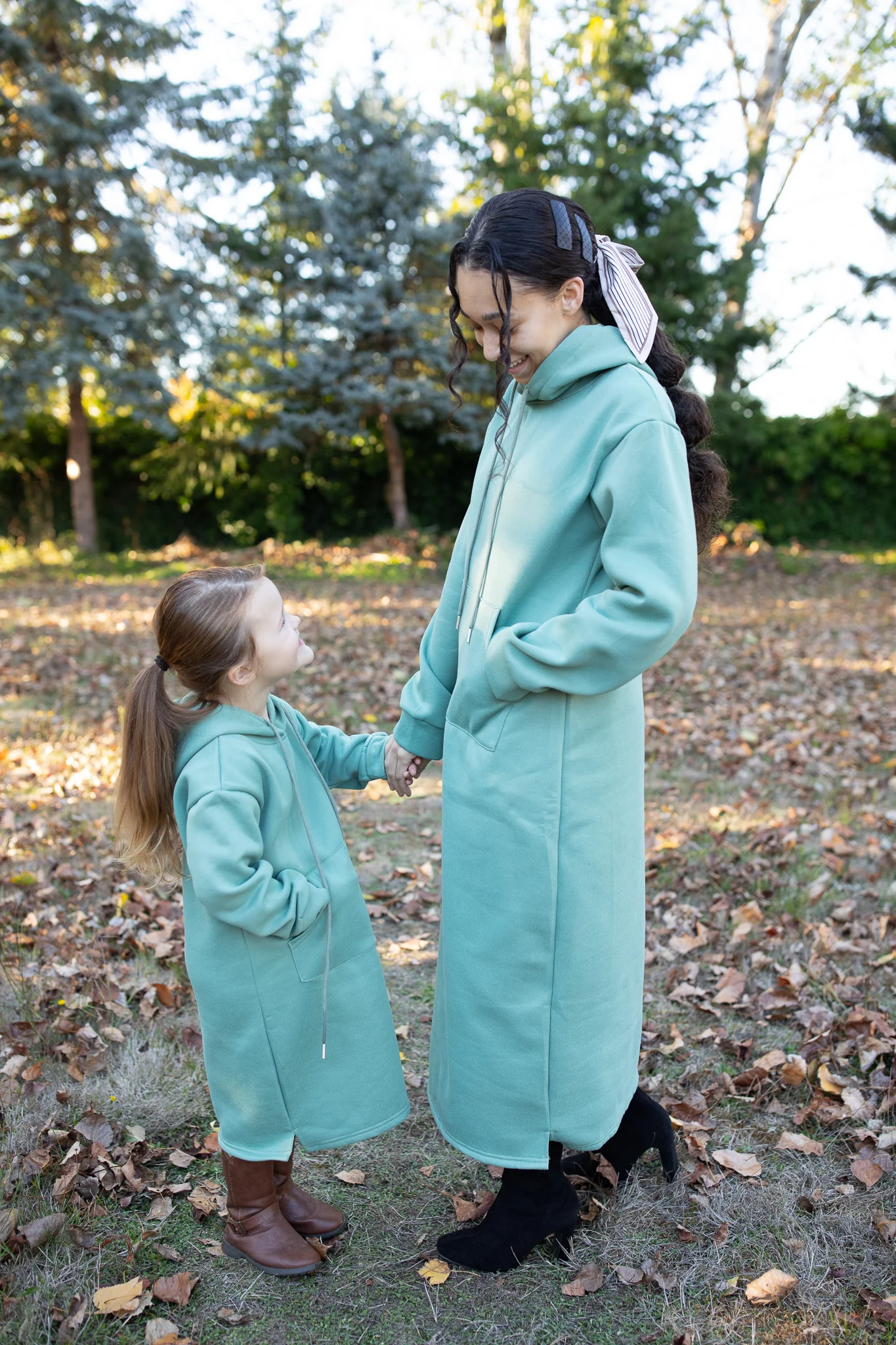Fleece Lined Hoodie Dress - Image 3