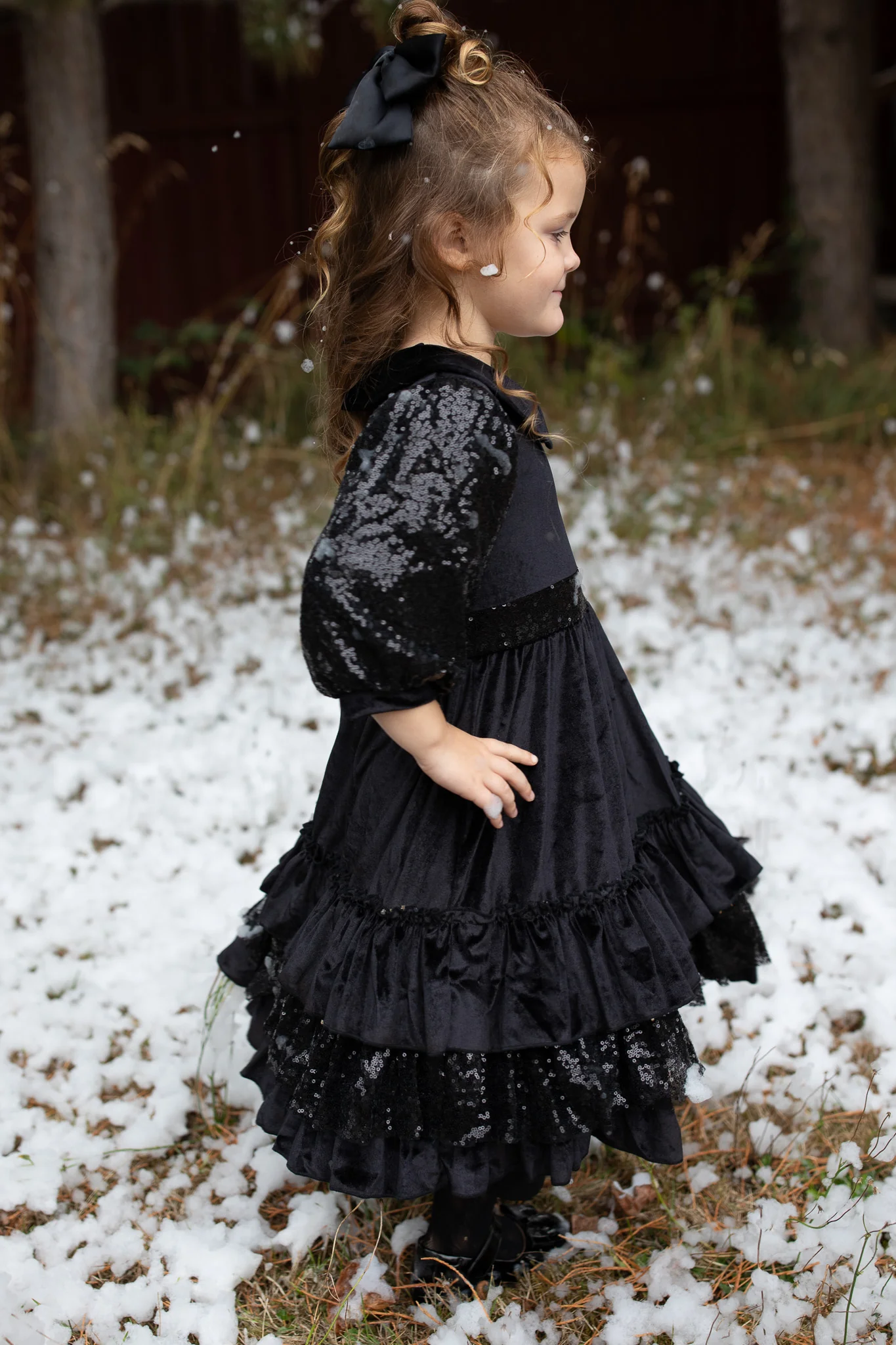 Sparkling At Midnight Dress - Girl's - Image 3