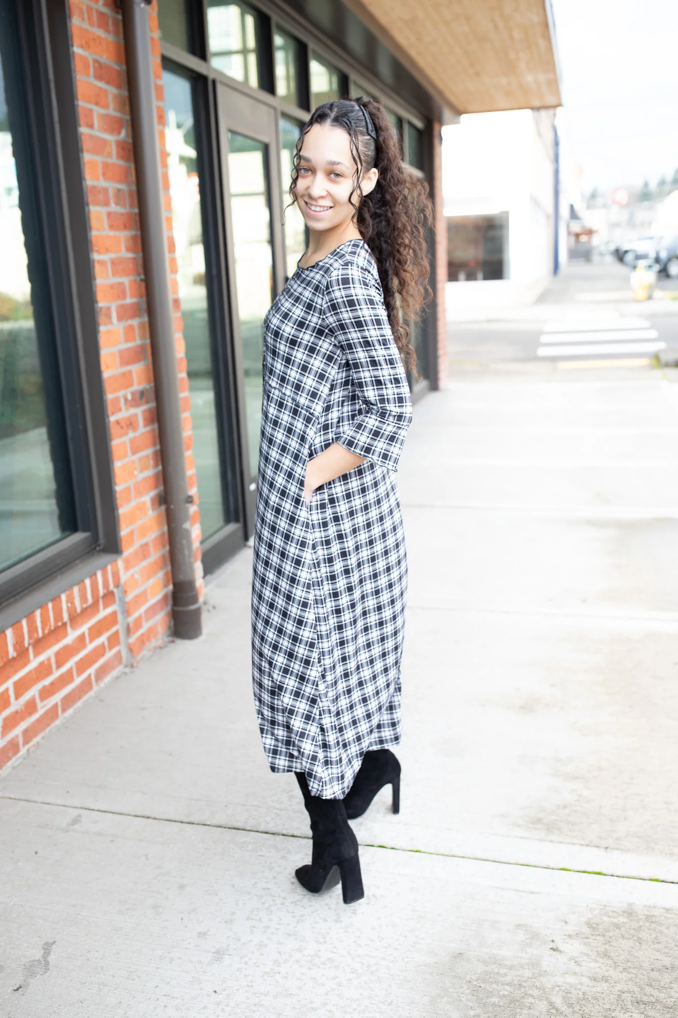 Highland Plaid Dress - Image 4