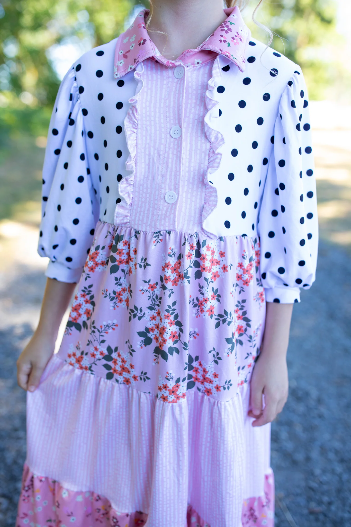 Kali Floral Patch Dress - Image 4