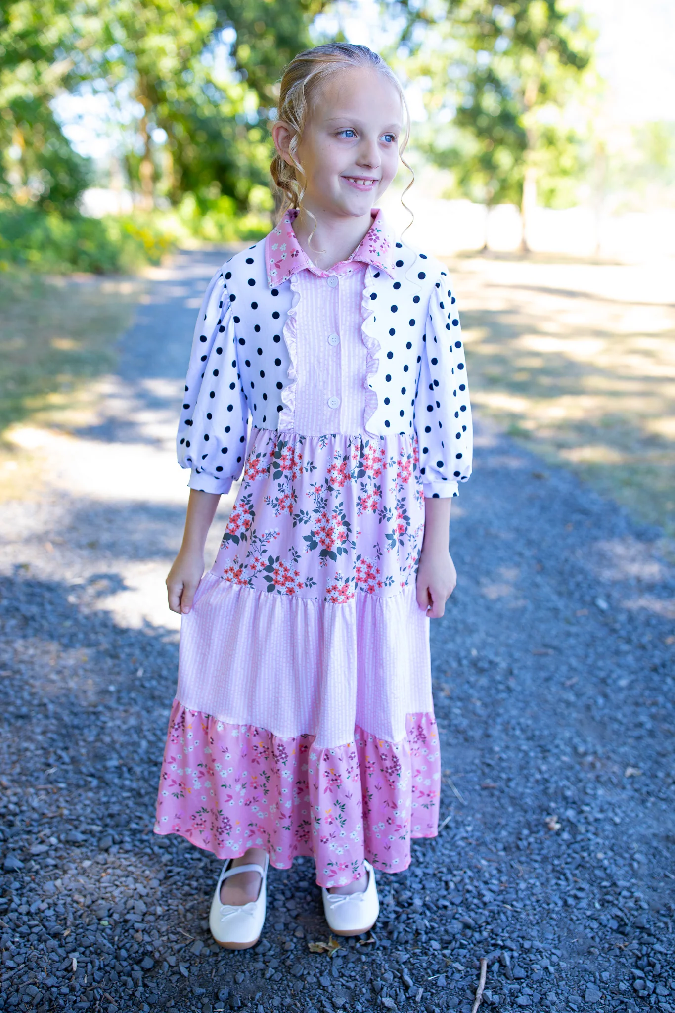 Kali Floral Patch Dress - Image 5