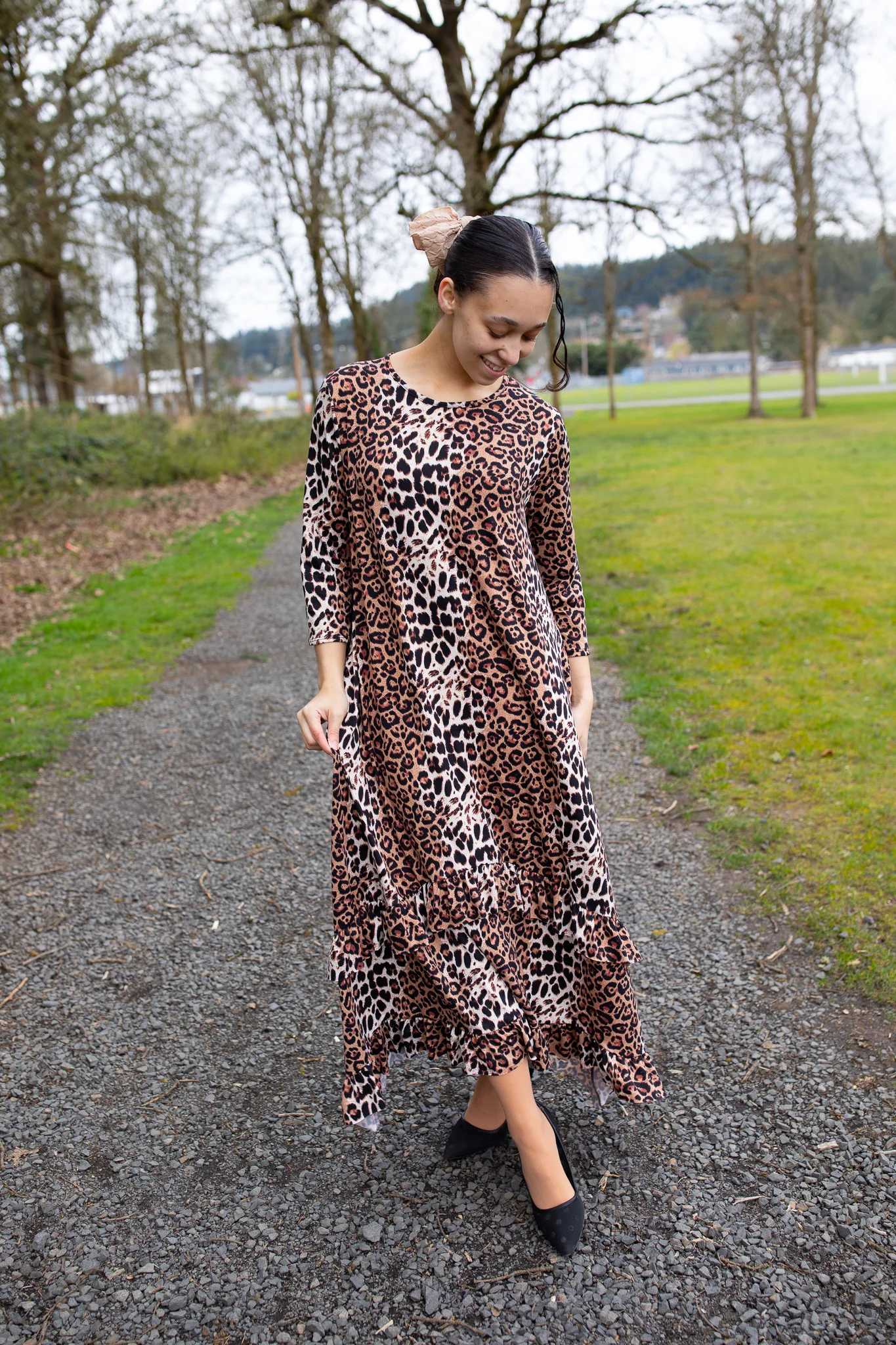 Kayla Dress - Ombre Leopard - Image 2
