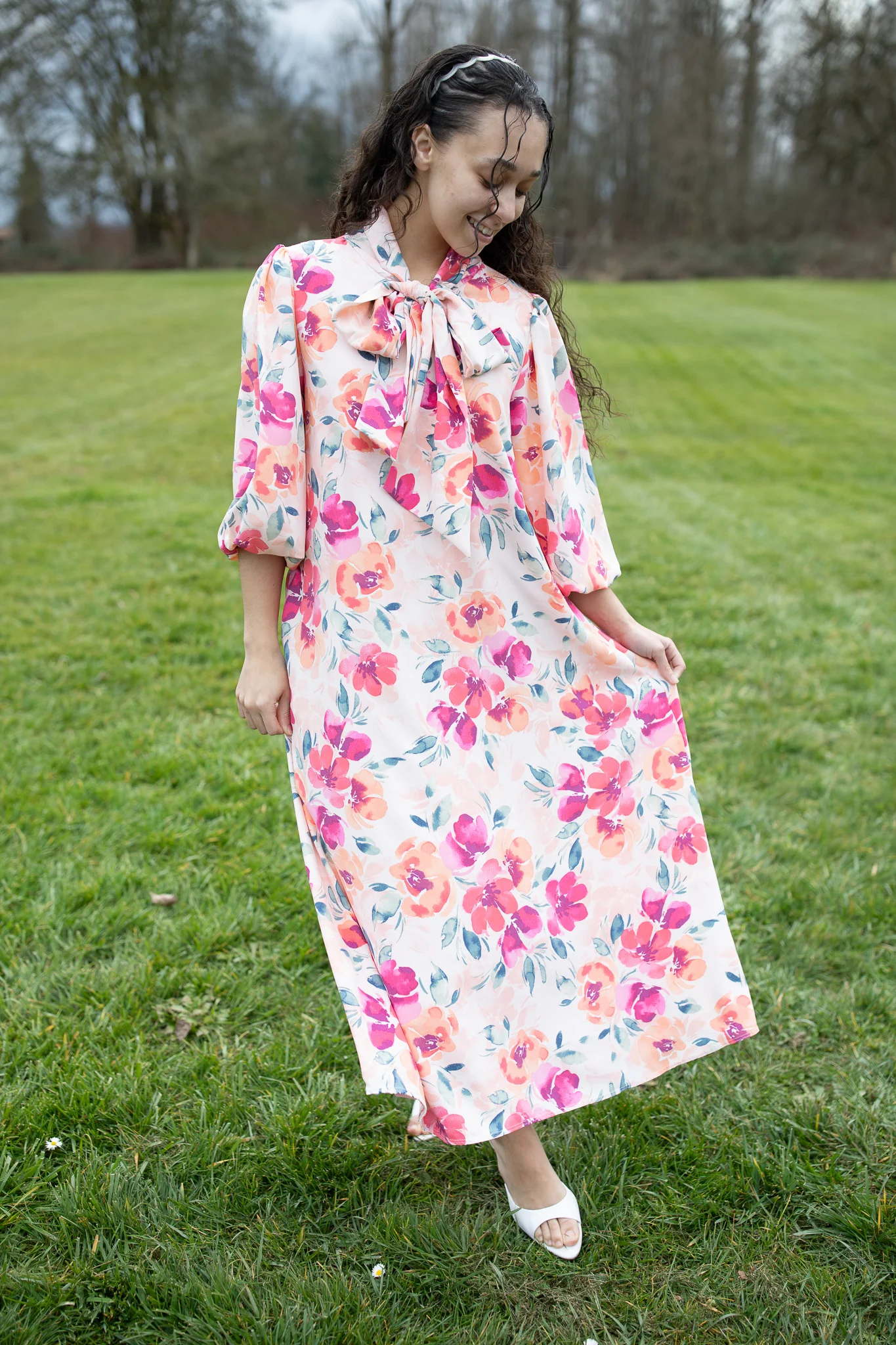 Kensington Dress- Bright Floral - Image 7