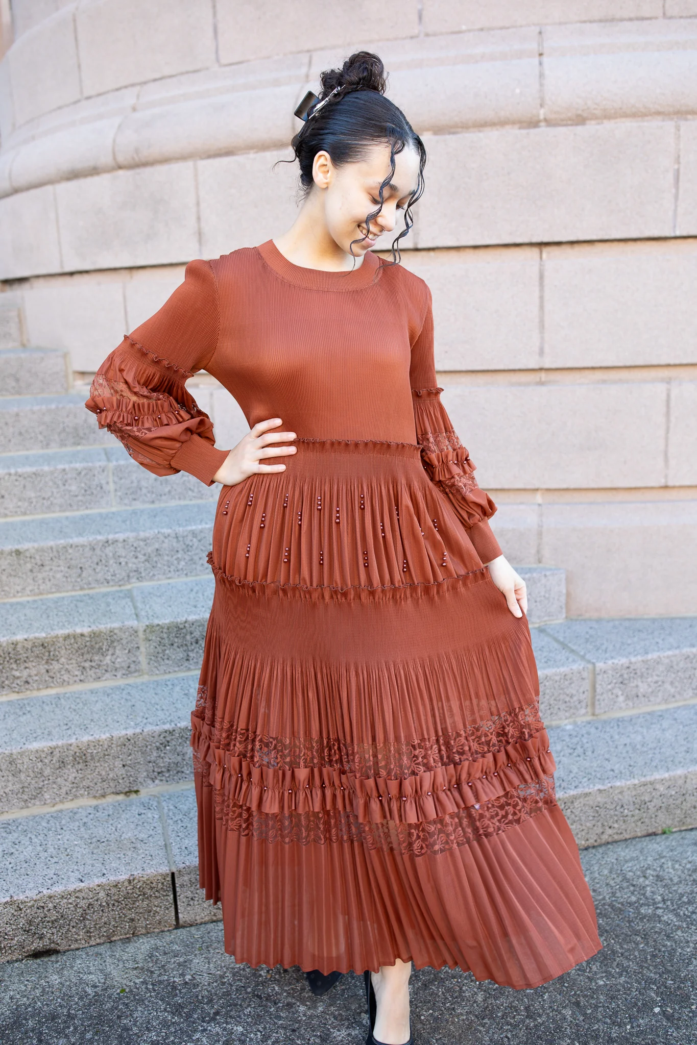 Lace & Beads Dress - Image 3
