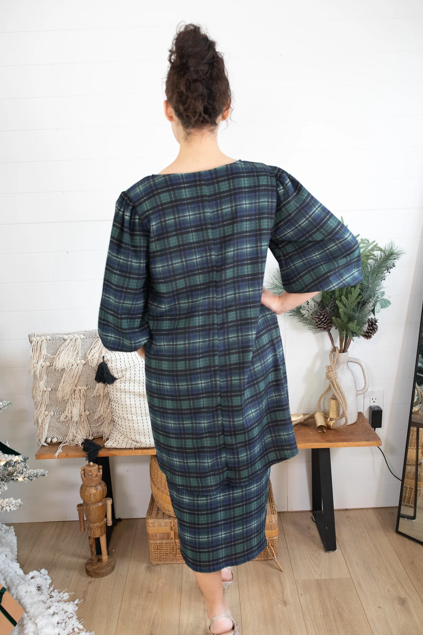 Lauren Plaid Bow Top - Image 4