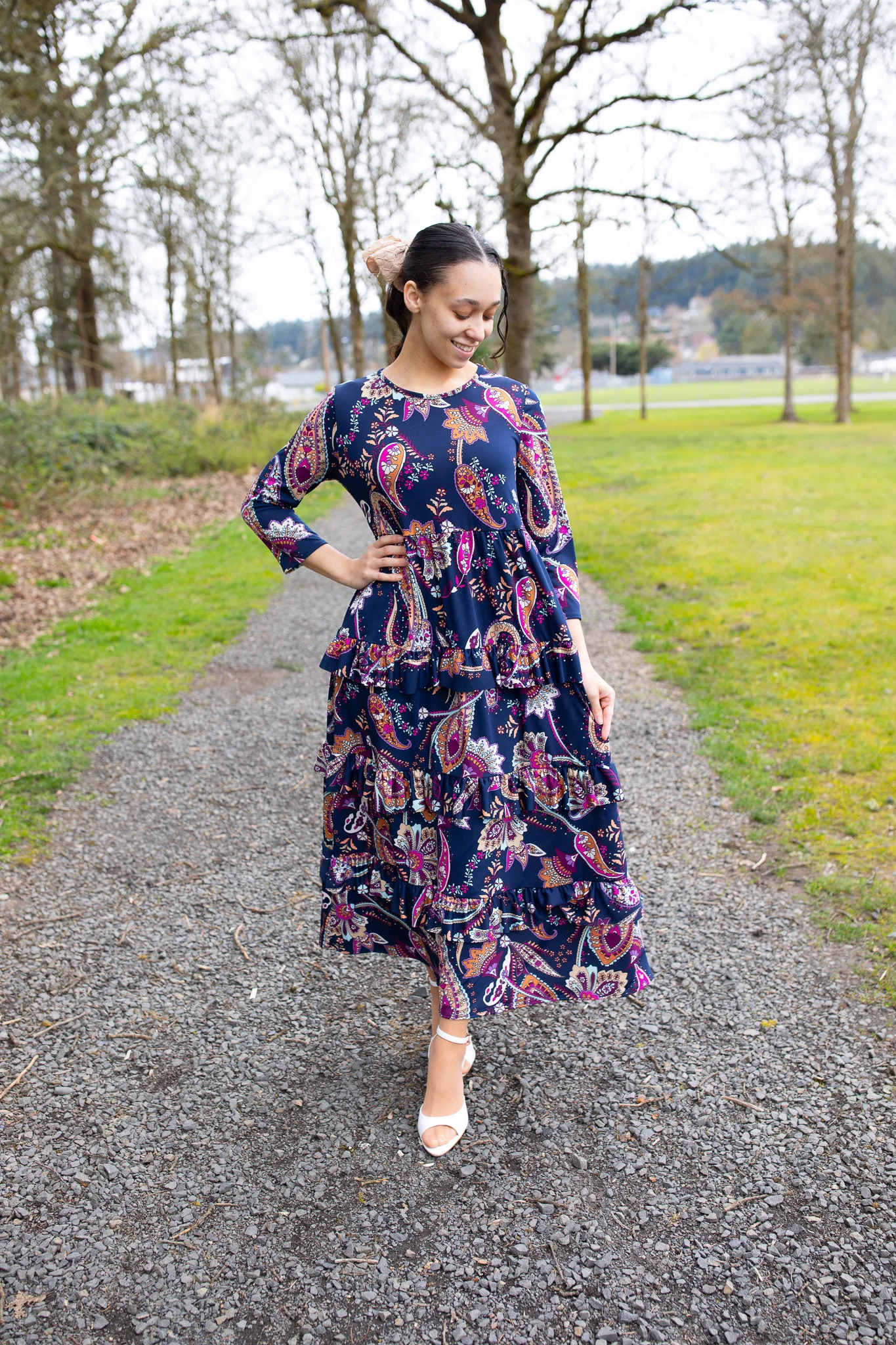Midnight Paisley Dream Dress - Image 2