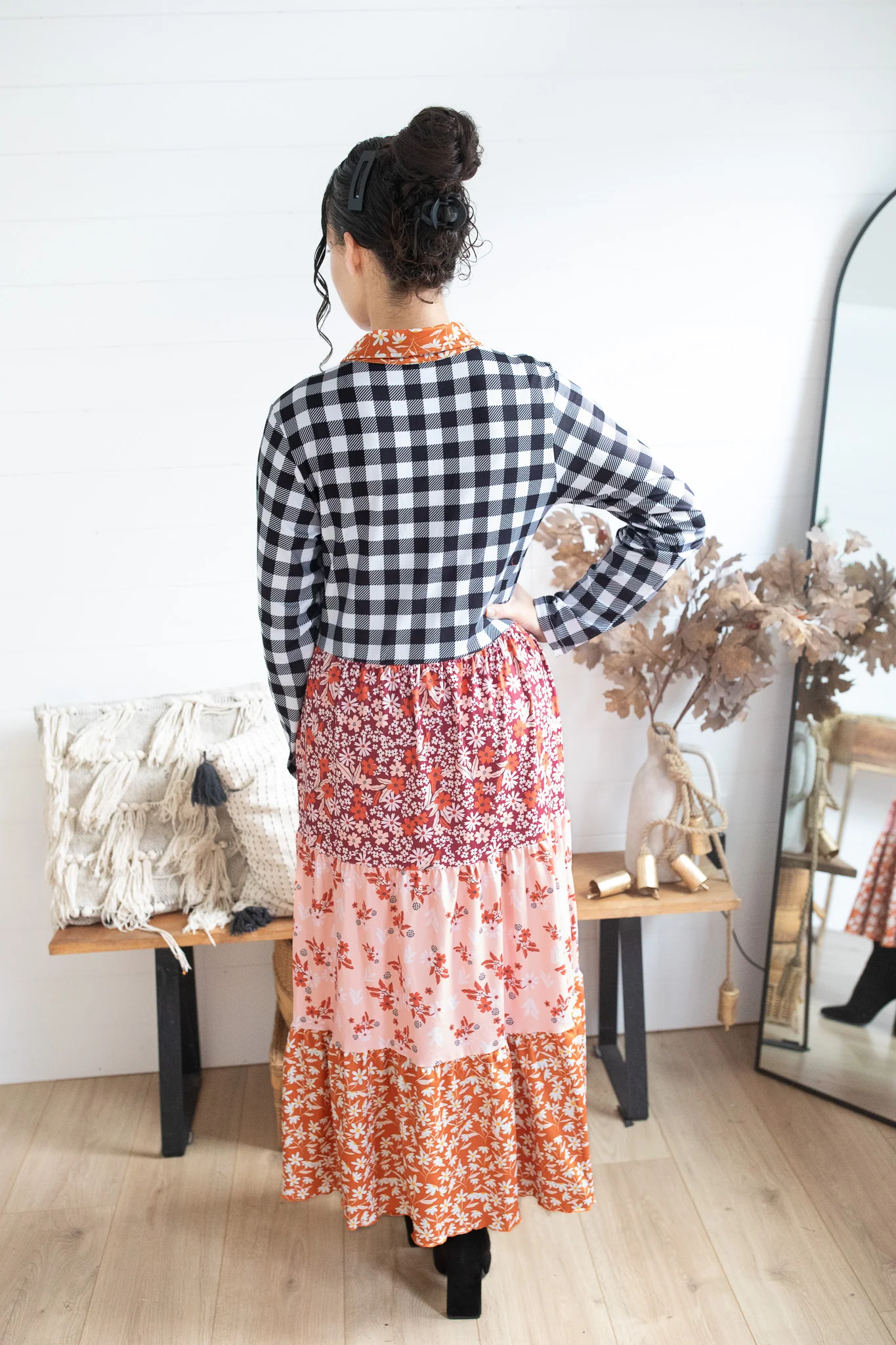 Mixed Print Kali Dress - Image 5