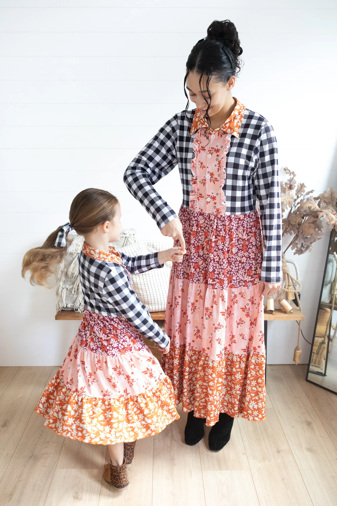 Mixed Print Kali Dress - Girl's