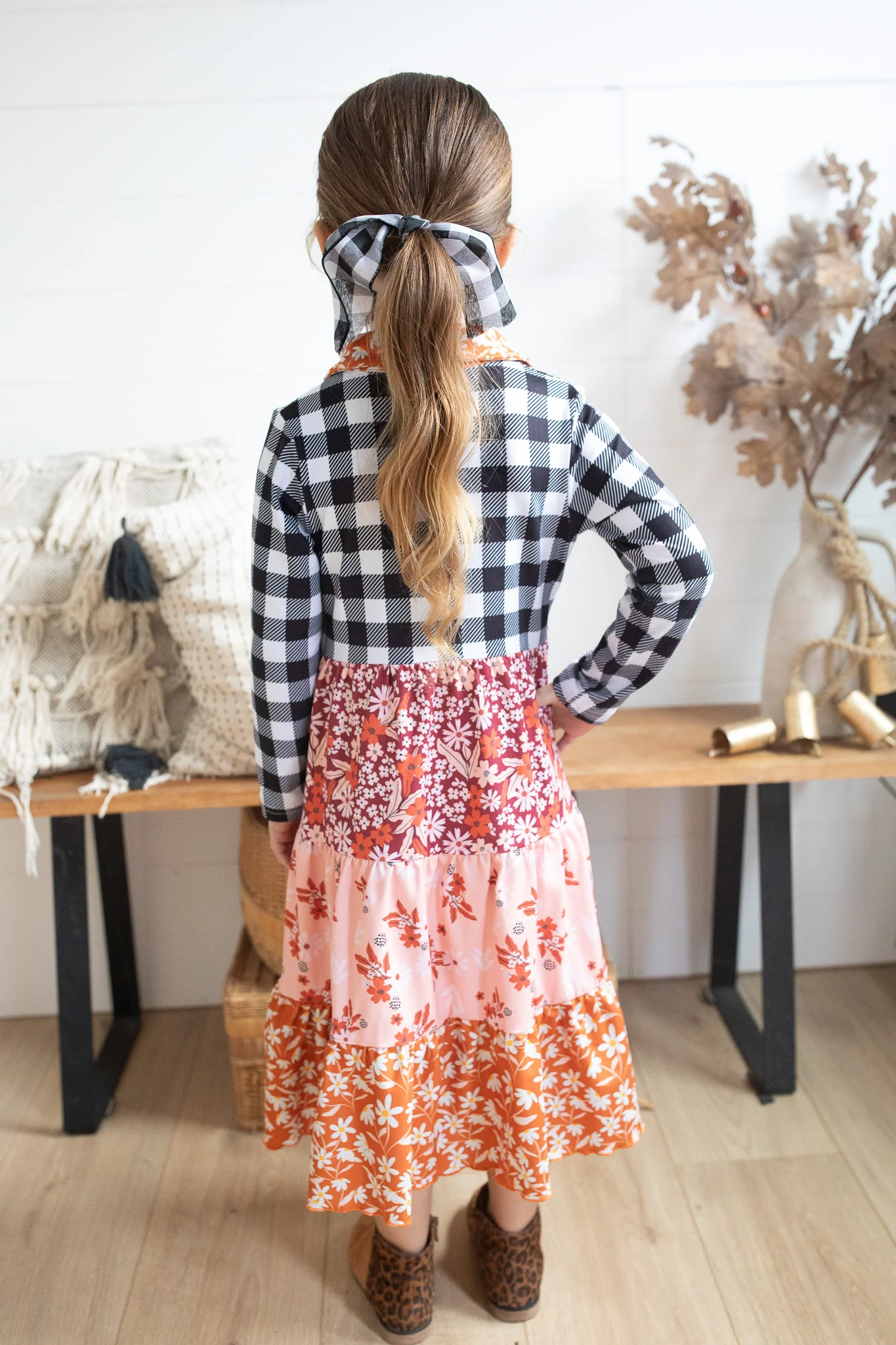 Mixed Print Kali Dress - Girl's - Image 3