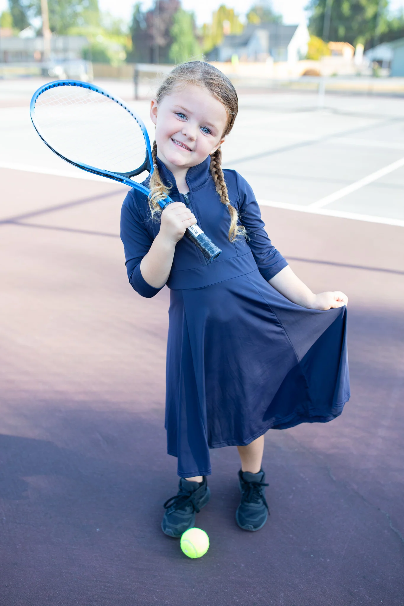 Navy Athletic Dress - Girl's - Image 4