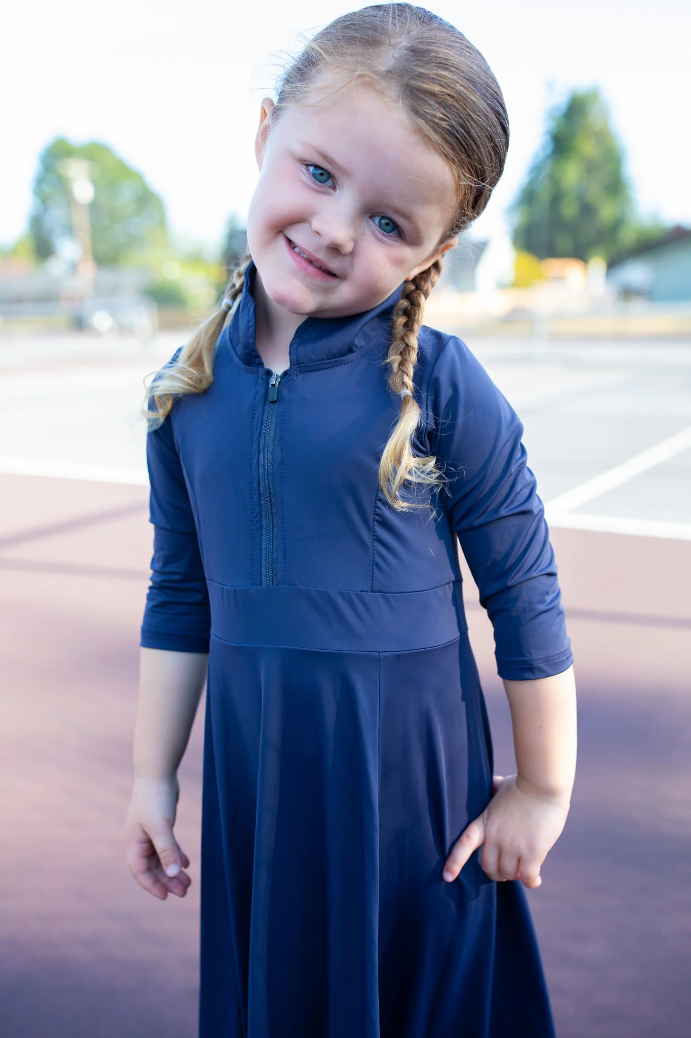 Navy Athletic Dress - Girl's - Image 5
