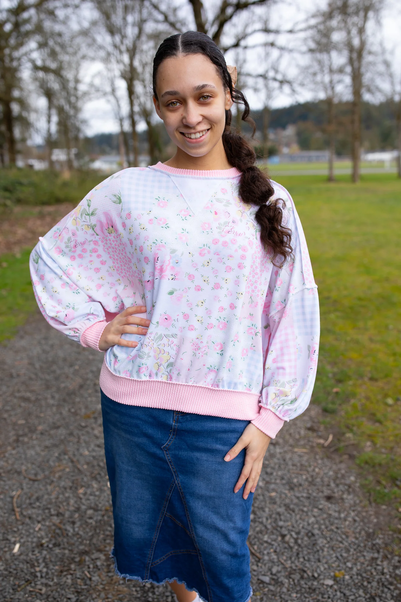 Oversized Crew Spring Top