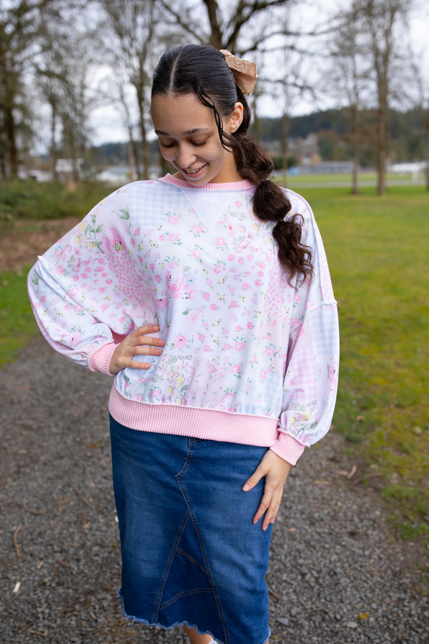 Oversized Crew Spring Top - Image 2