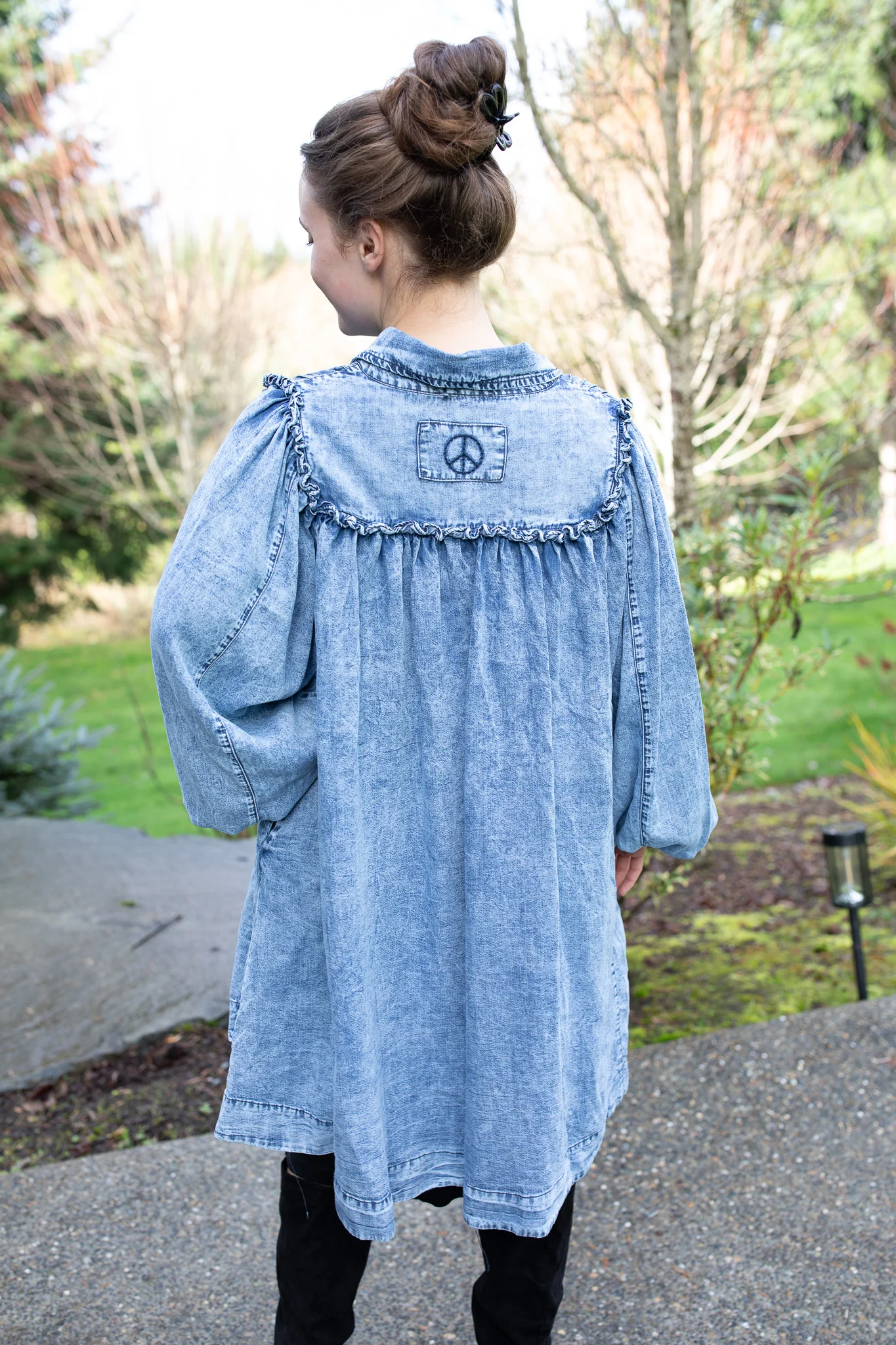 Oversized Denim Top - Image 3