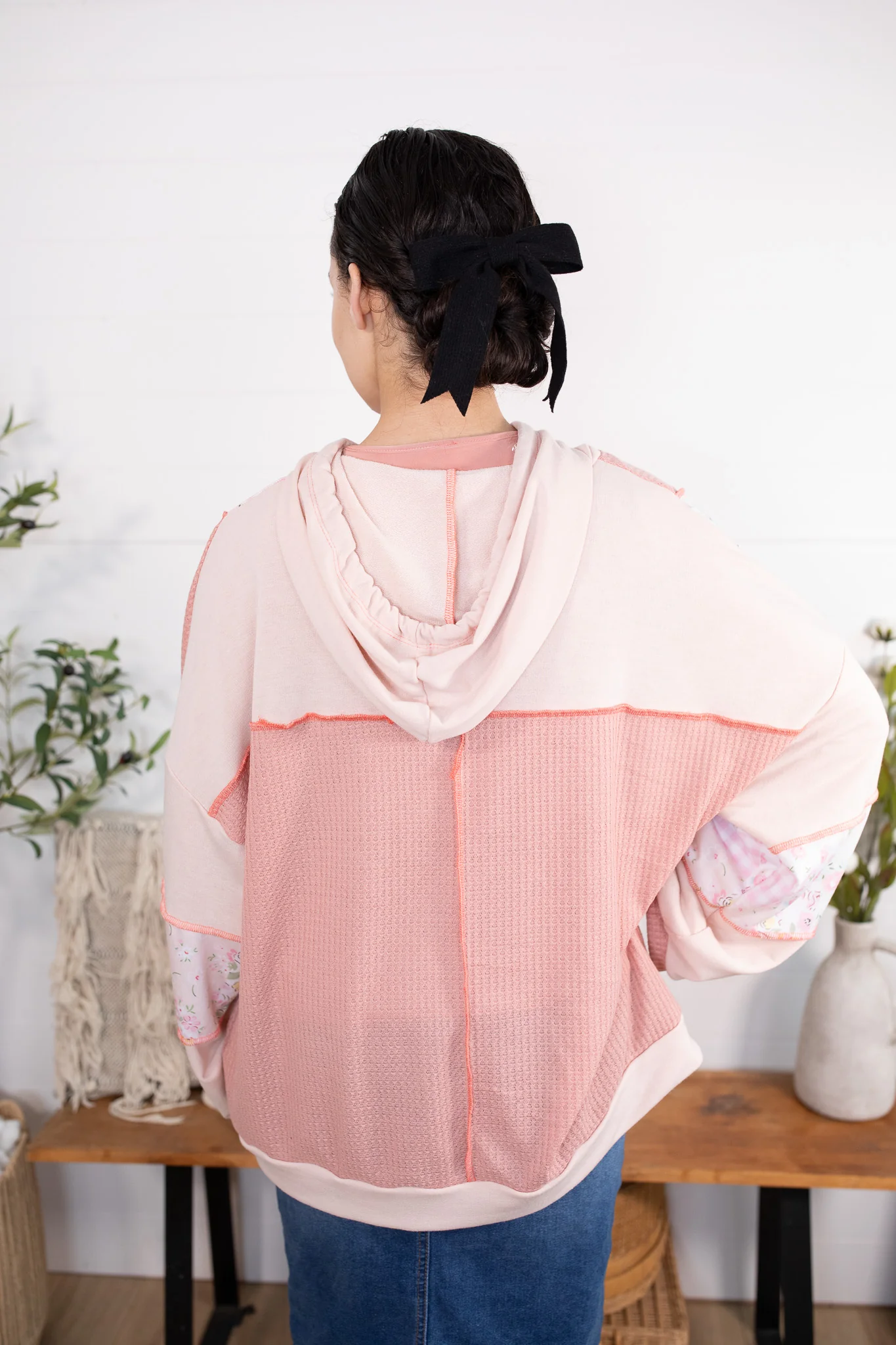 Oversized Hooded Jacket Top - Image 4