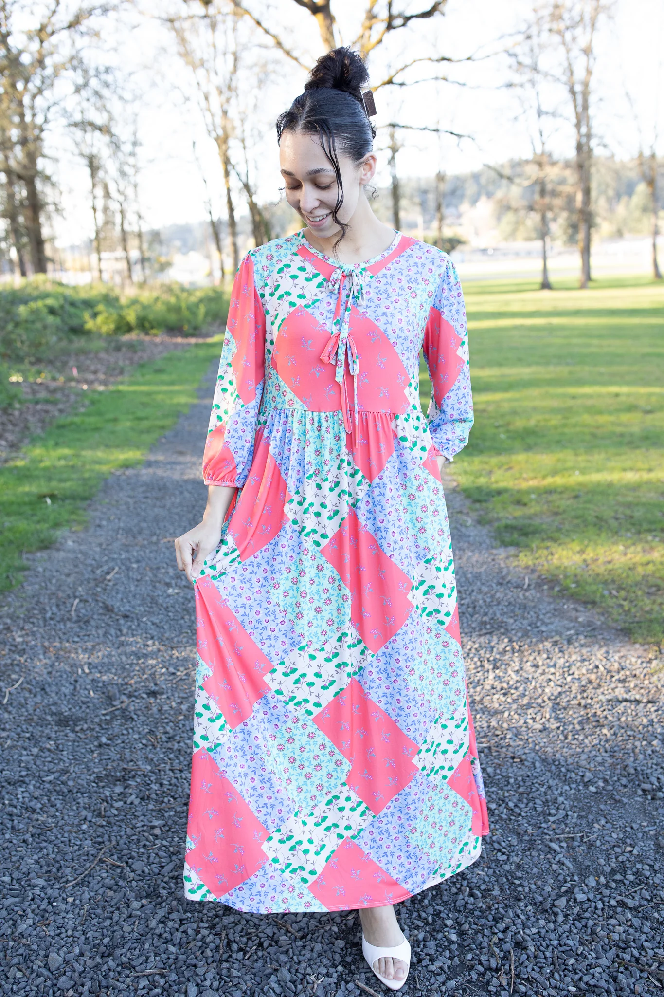 Patchwork Petals Dress