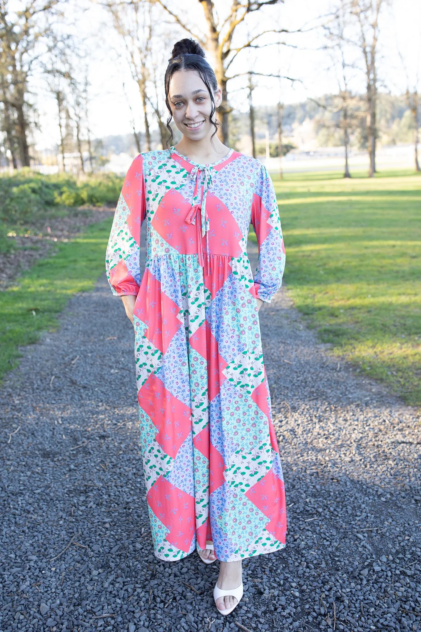 Patchwork Petals Dress - Image 2