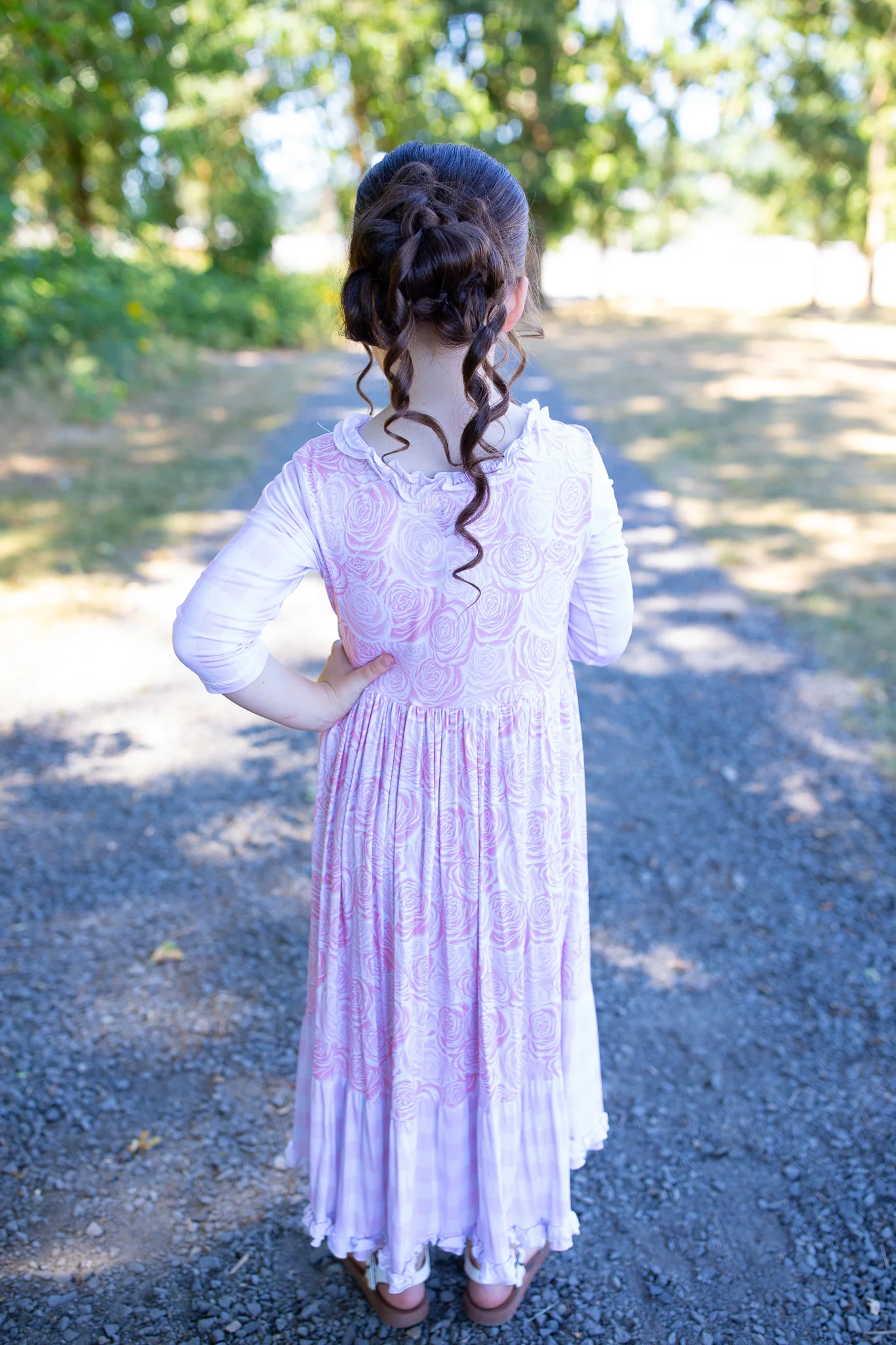 Pink Blooms Dress - Girl's - Image 3
