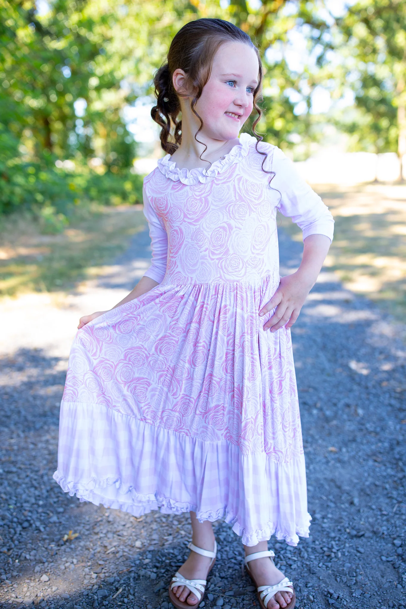 Pink Blooms Dress - Girl's - Image 4