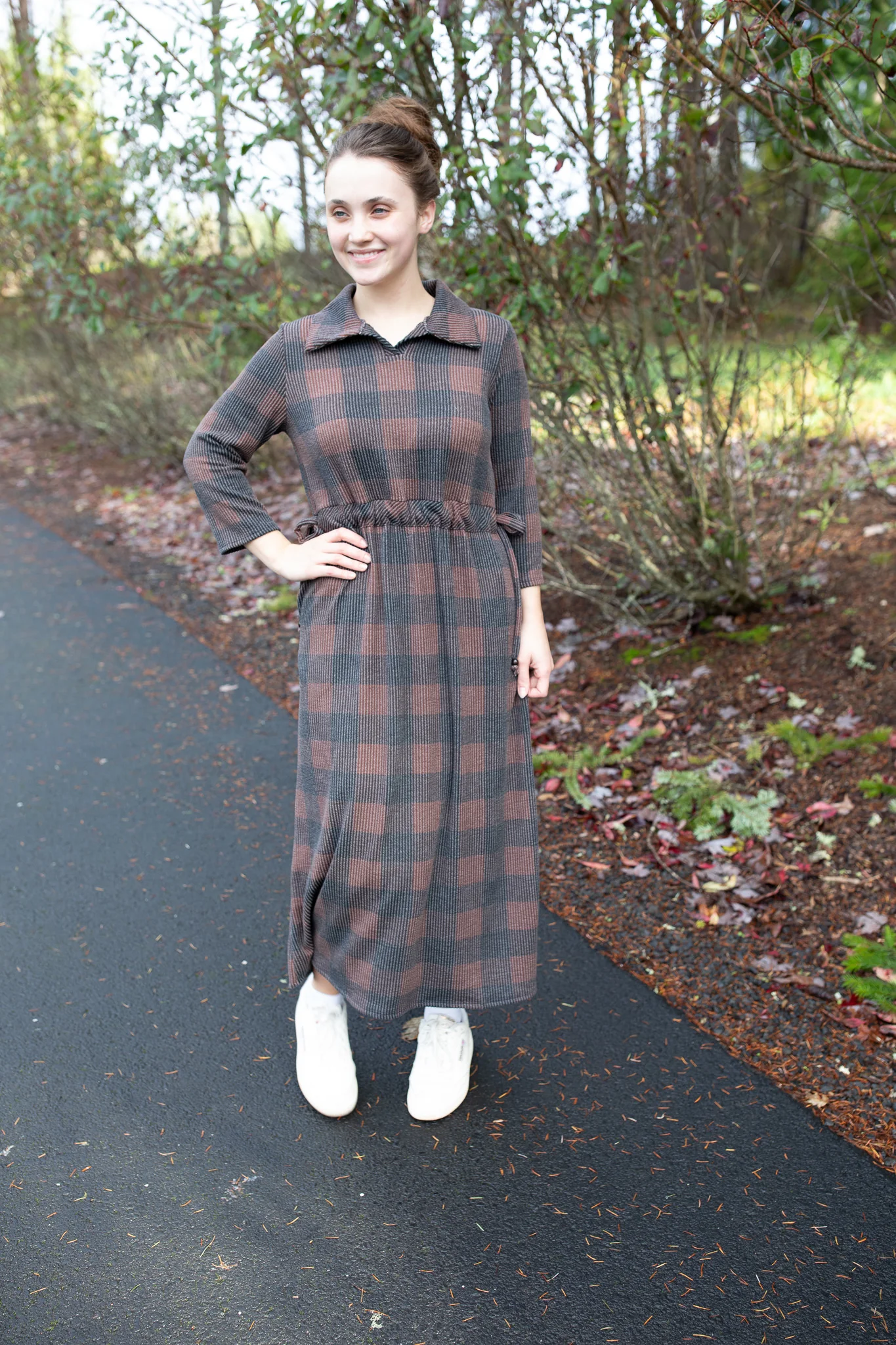 Polo Lounge Dress - Brown Buffalo - Image 2