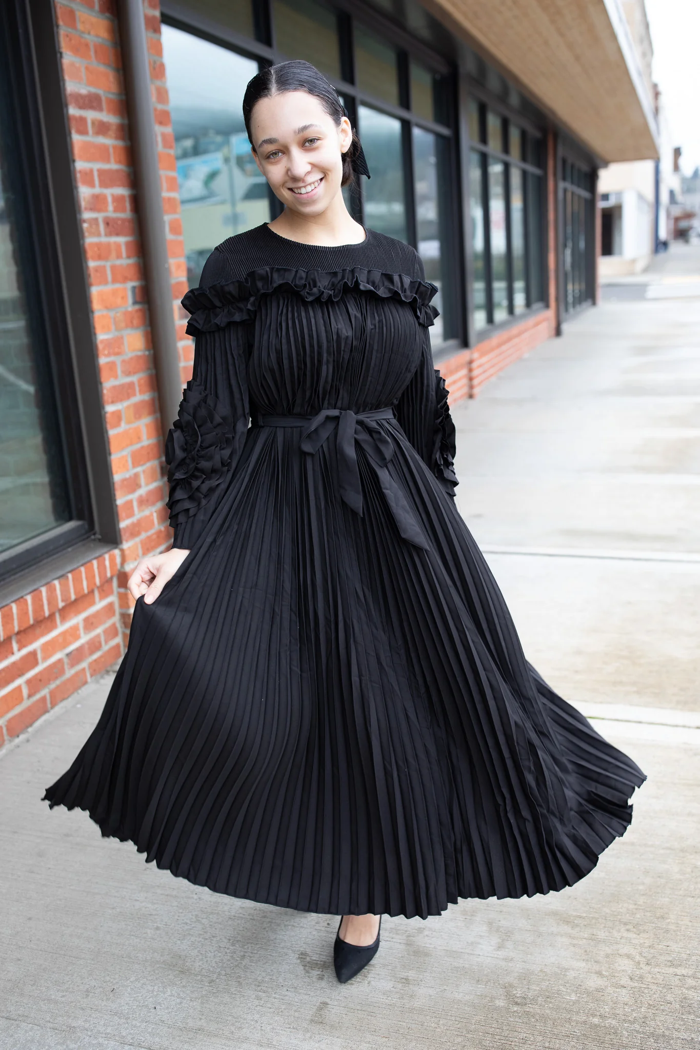 Rosalie Pleated Dress - Image 2