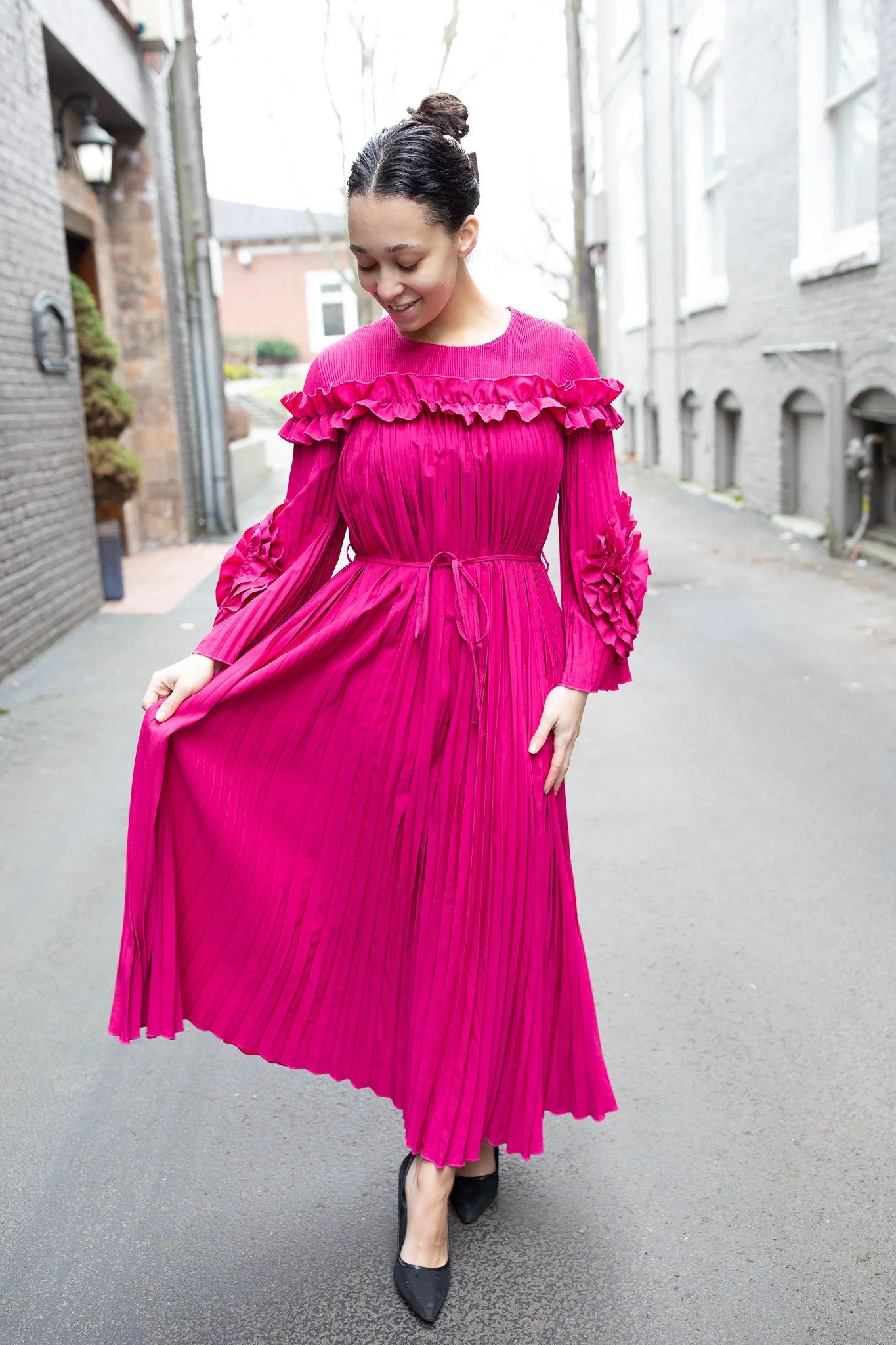 Rosalie Pleated Dress - Image 3