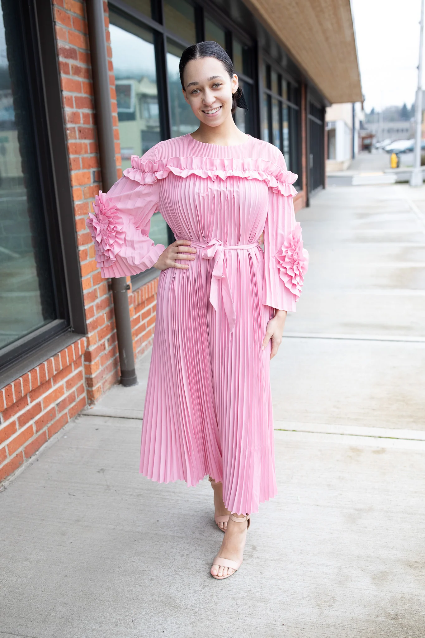 Rosalie Pleated Dress - Image 4