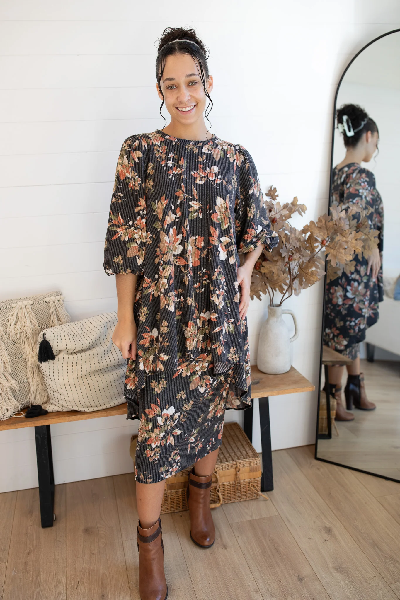 Roslyn Skirt- Fall Floral - Image 4