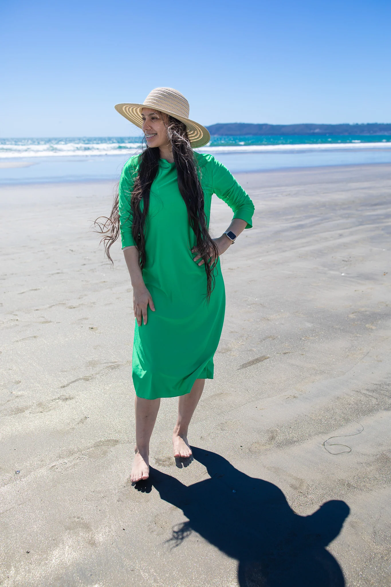 Solid Swim Dress - Image 5