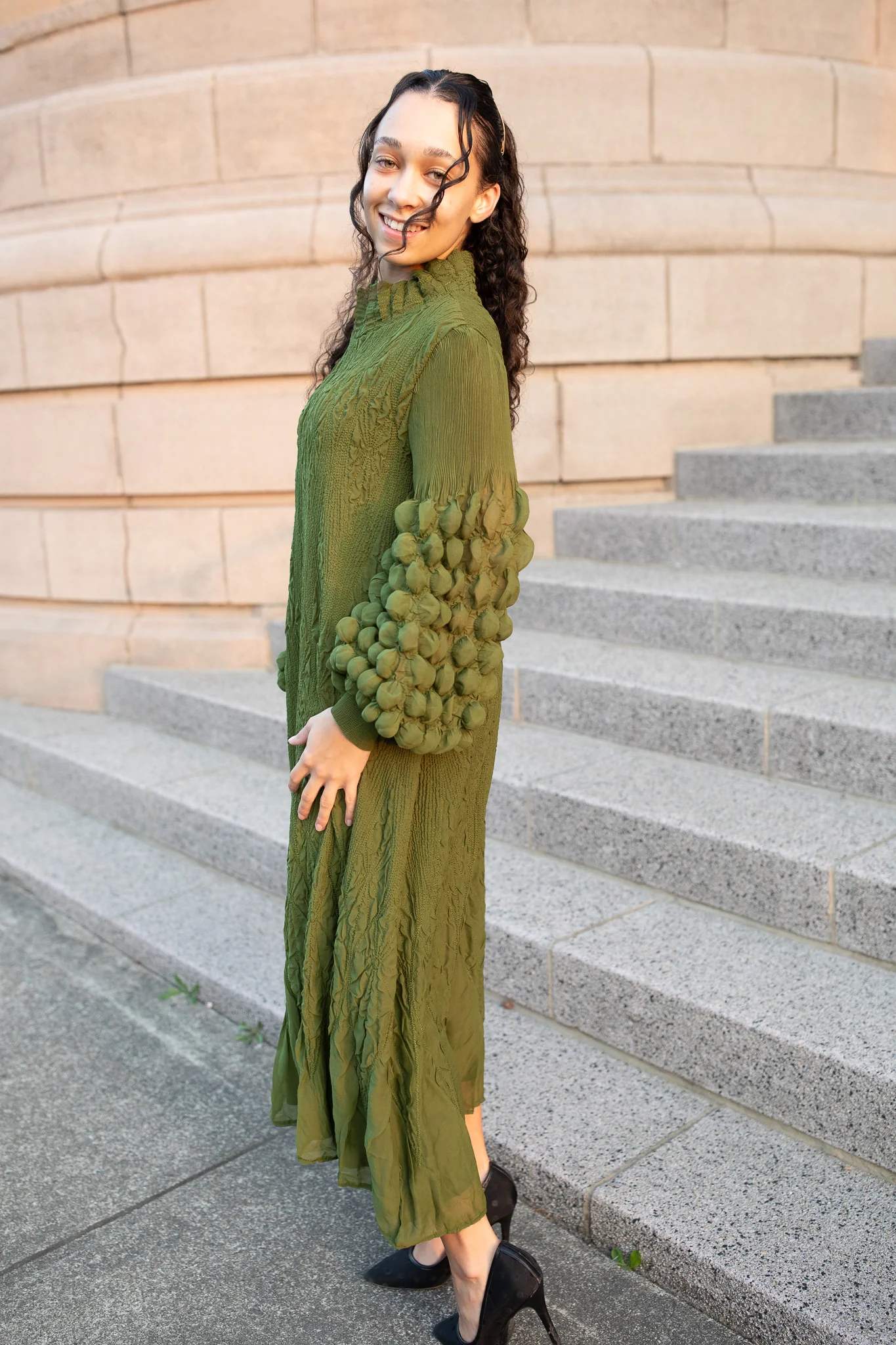 She Walks With Dignity - Olive - Image 3