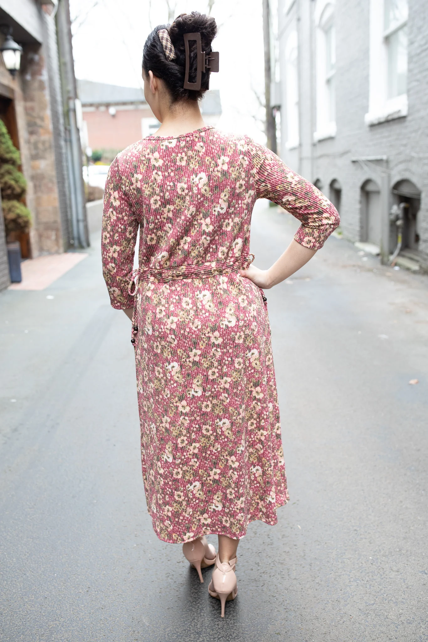 Spring Floral Lounge Dress - Image 2